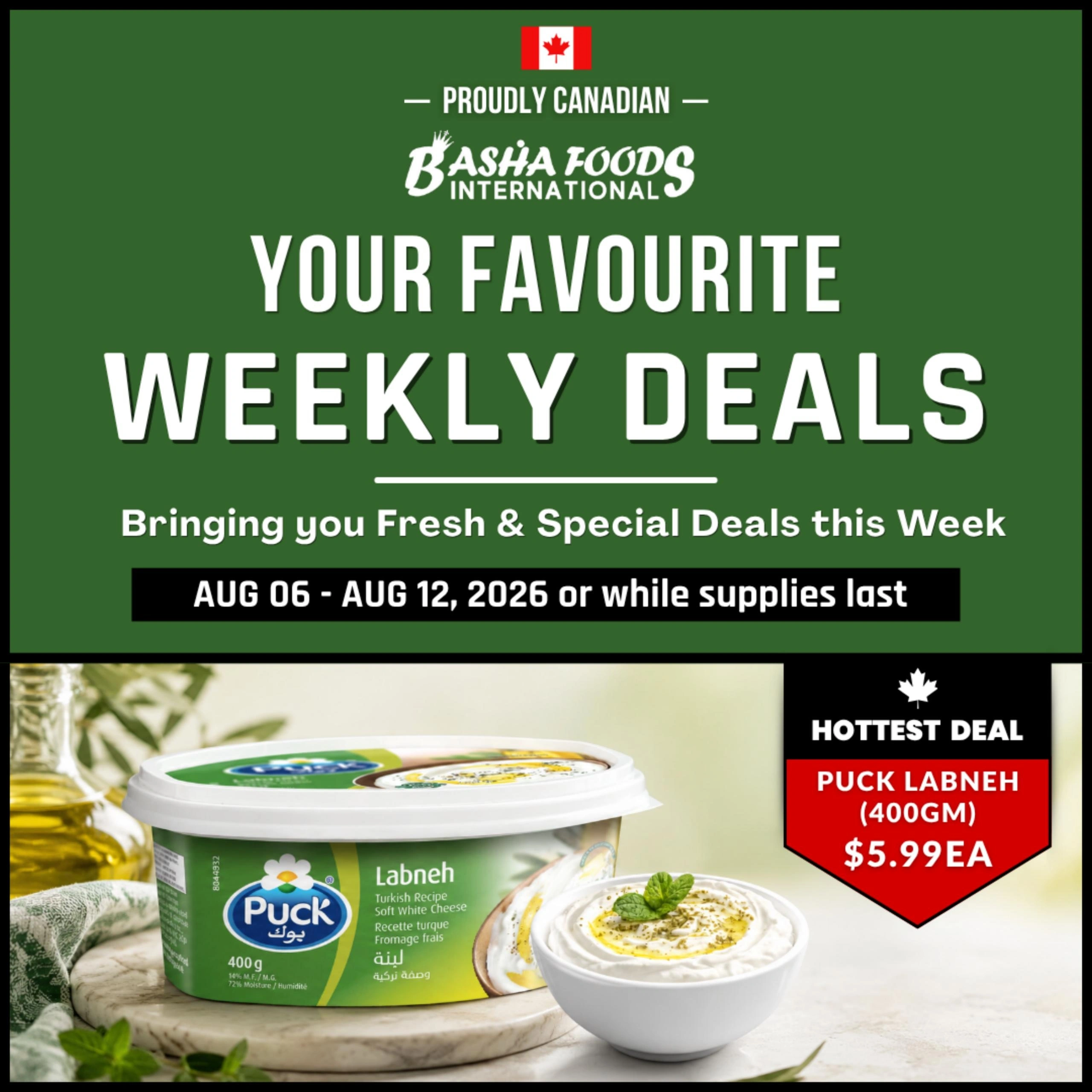 Basha Foods International flyer page 1
