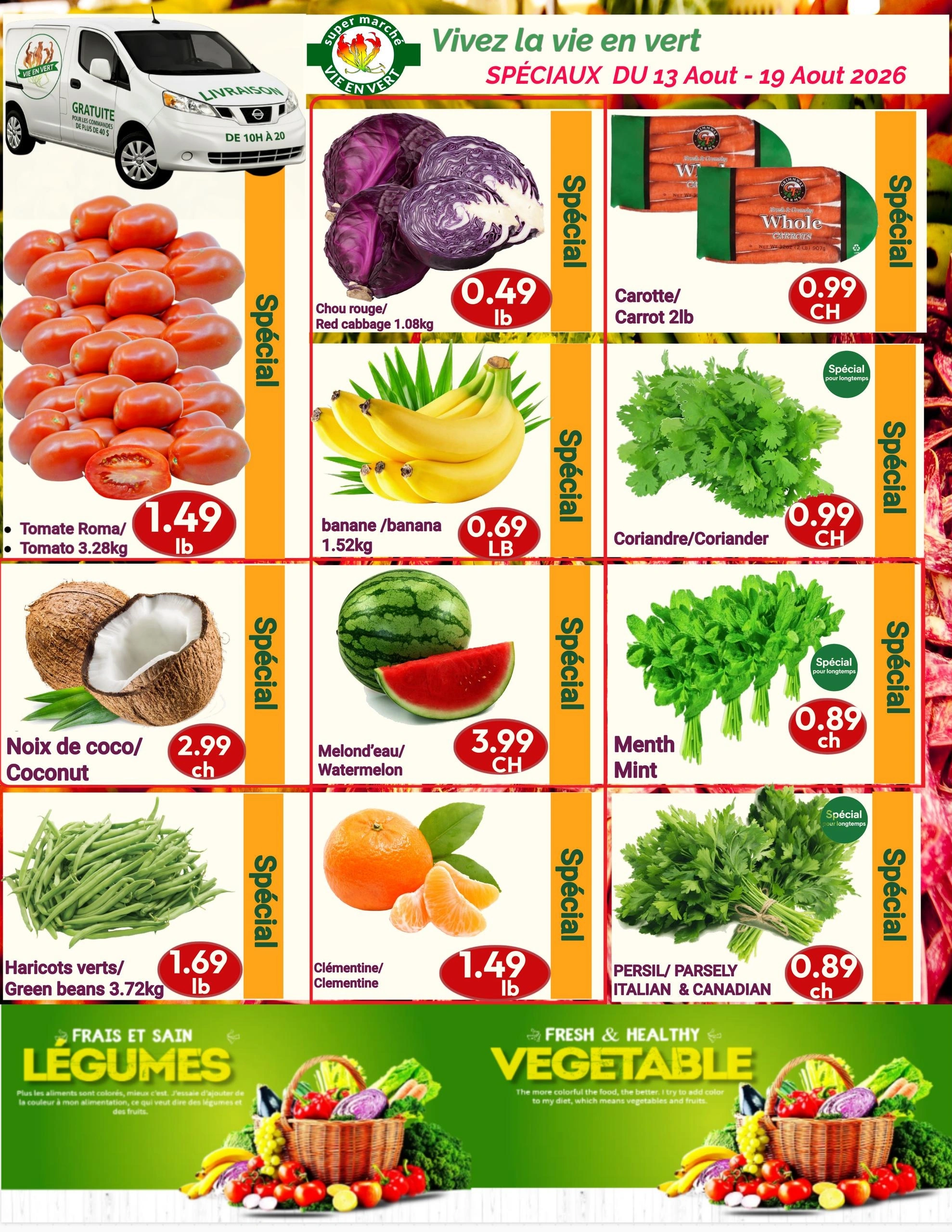 Vie En Vert flyer page 1