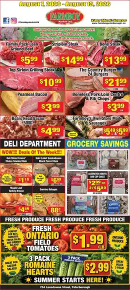 Farmboy Markets Ltd Indexed Weekly