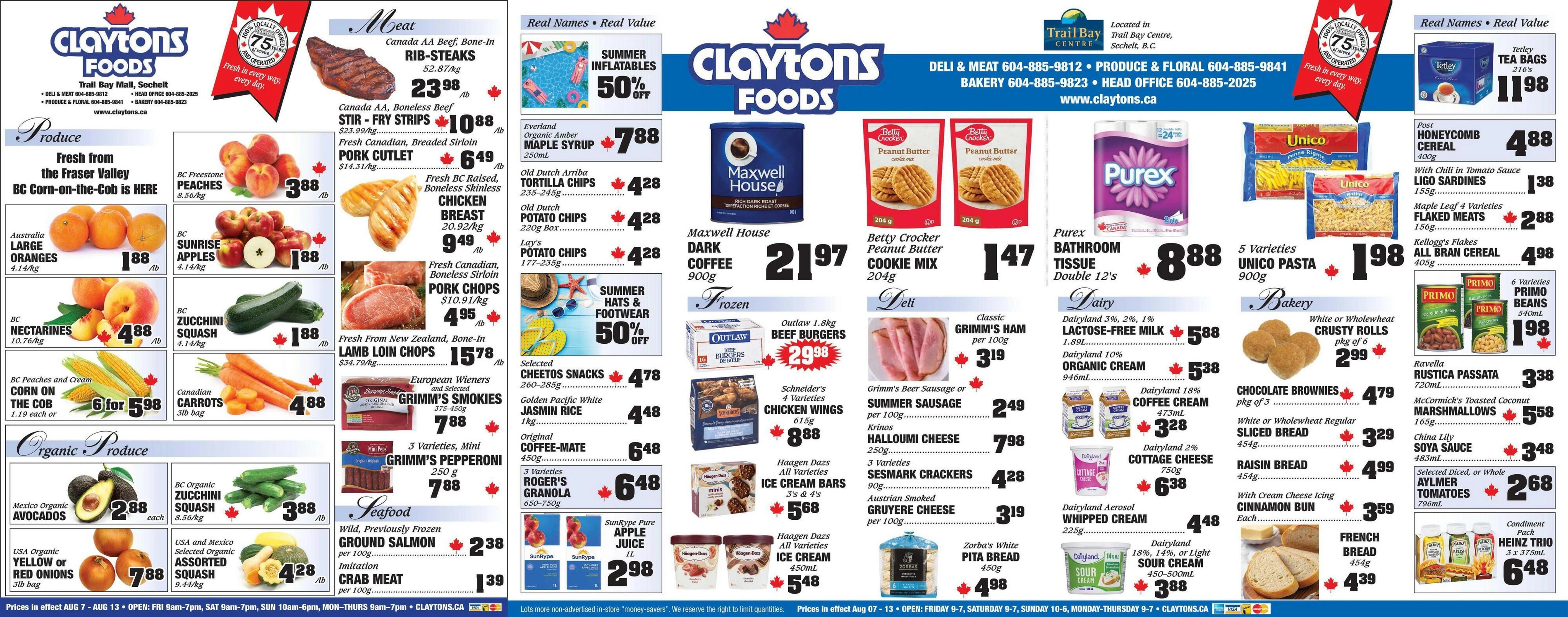 Claytons flyer page 1