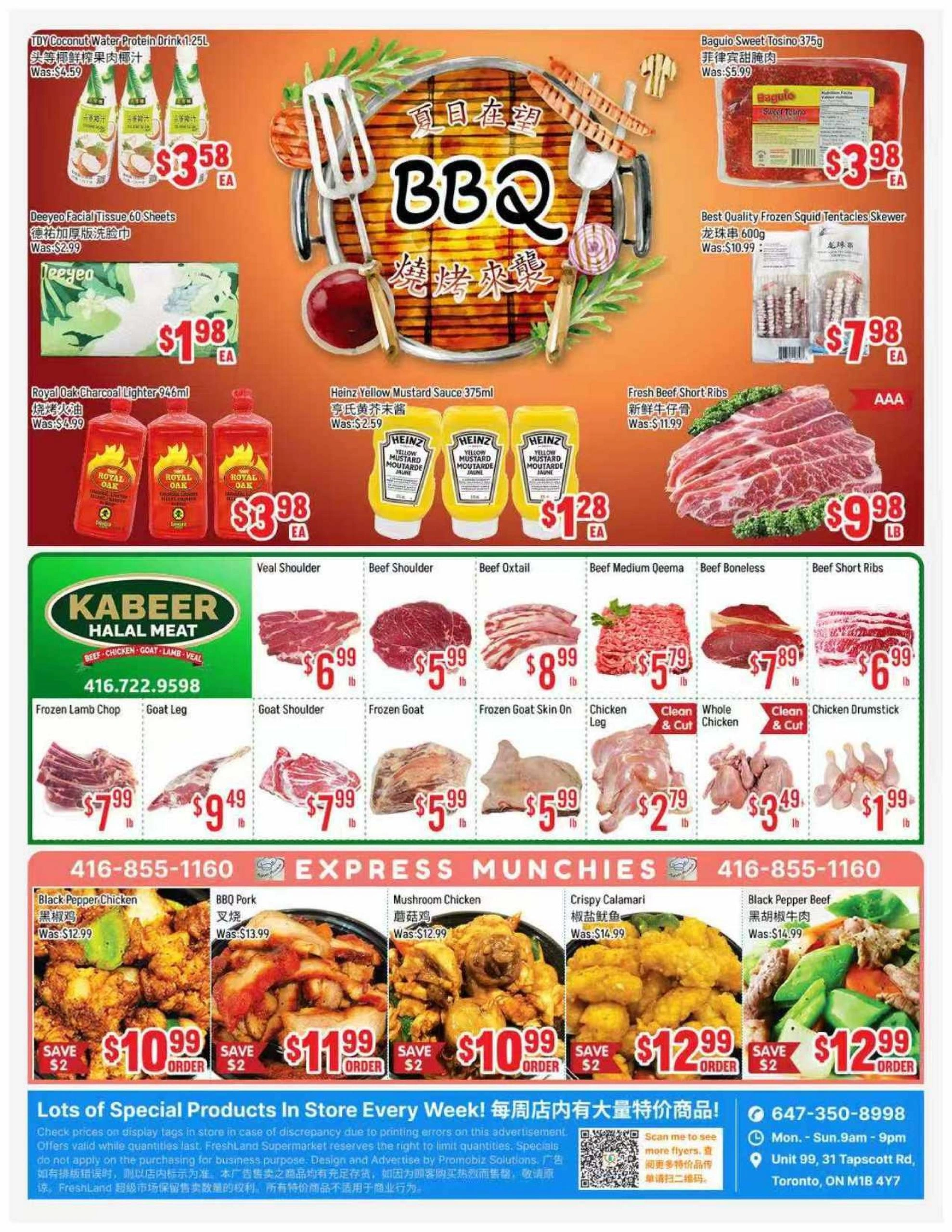 Fresh Land Supermarket flyer page 1