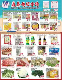 Tone Tai Supermarket Indexed Weekly