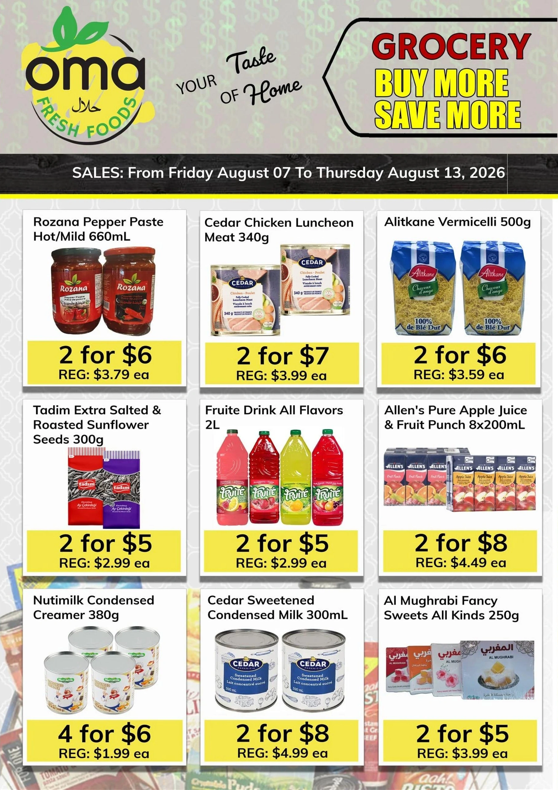 Oma Fresh Foods flyer page 3