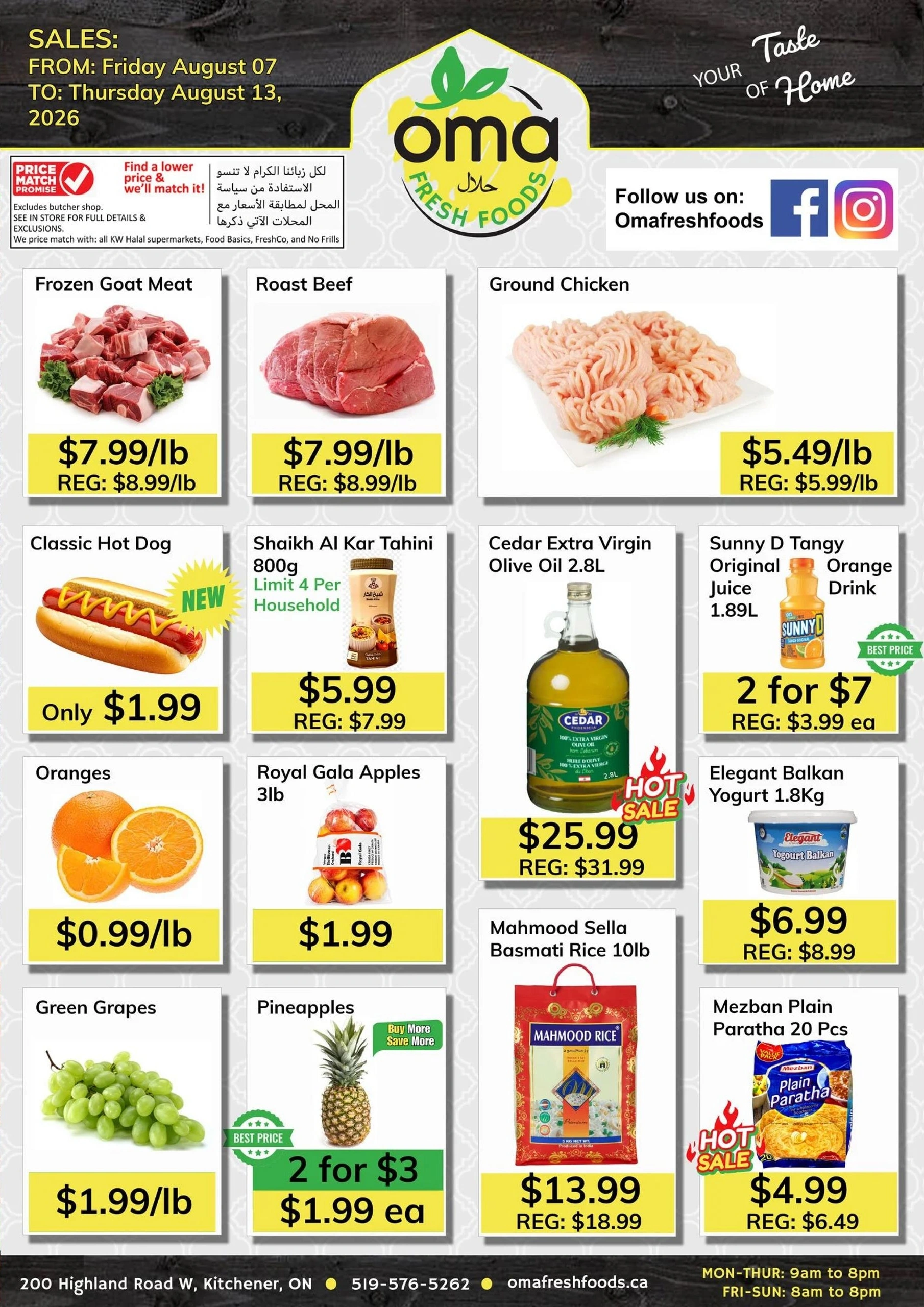 Oma Fresh Foods flyer page 11