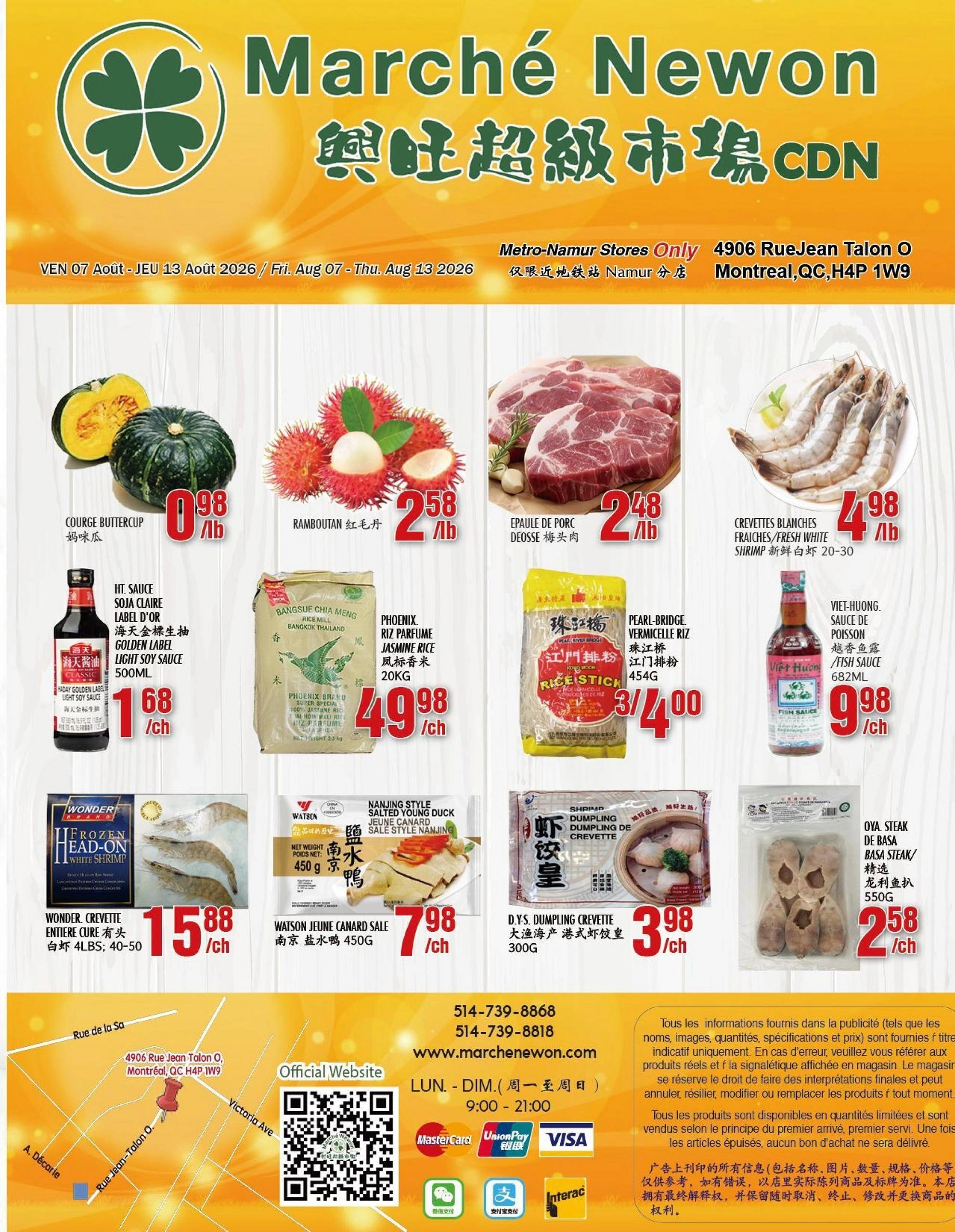 Marché Newon flyer page 1