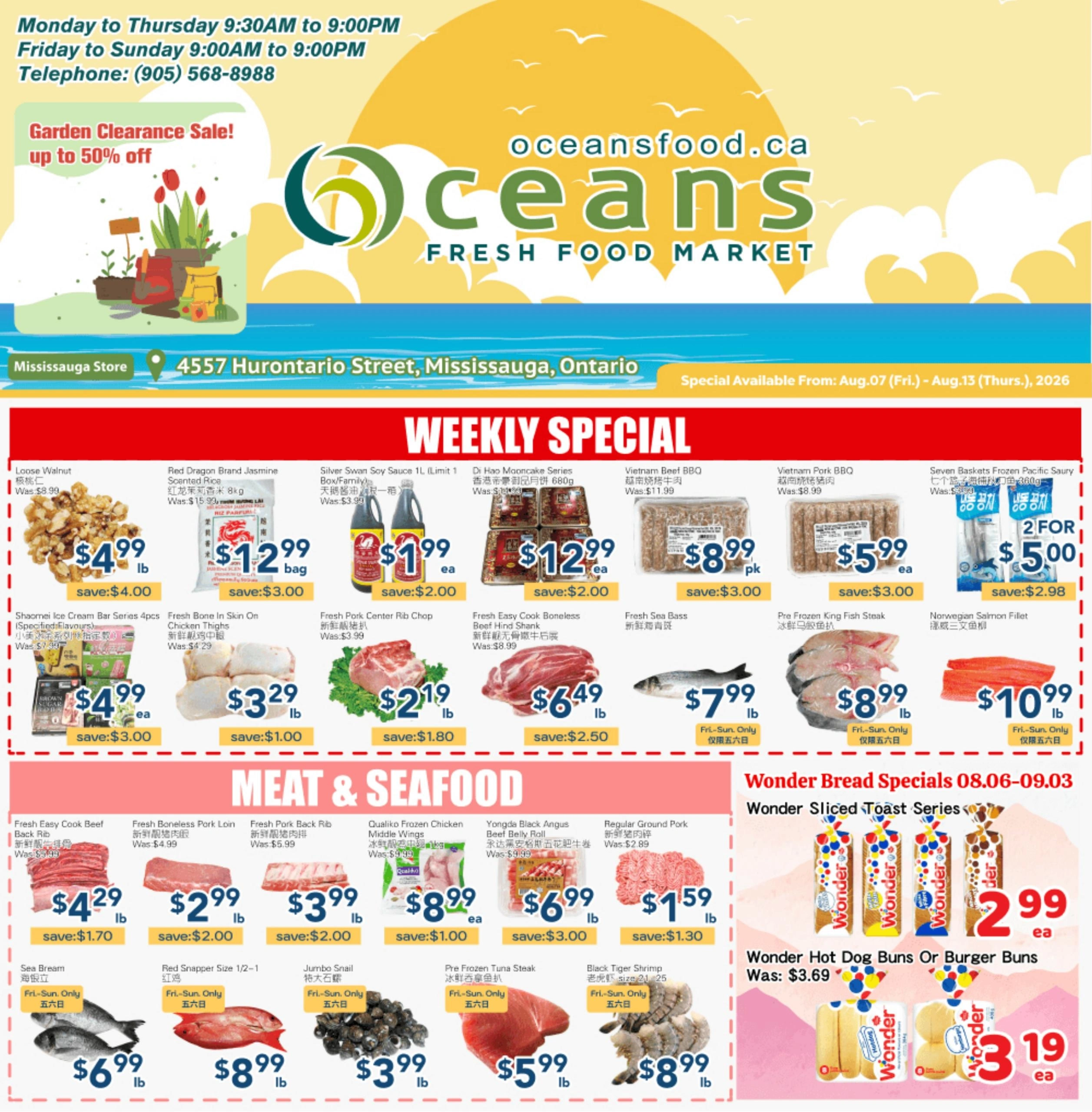 Oceans Fresh Food Market flyer page 1