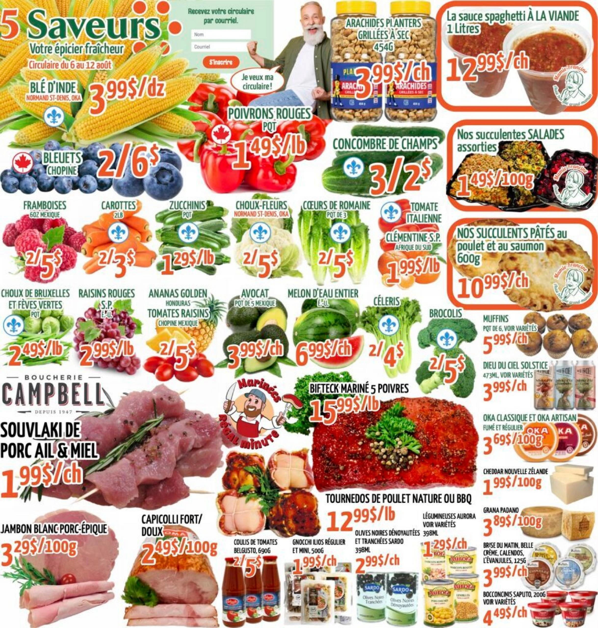 5 Saveurs flyer page 1