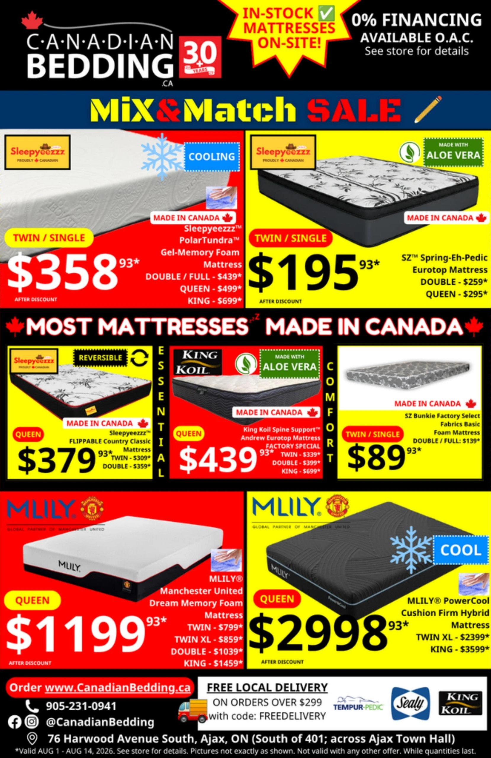 Canadian Bedding Mattresses flyer page 3