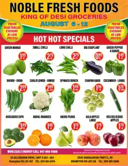 Noble Fresh Foods Indexed Weekly