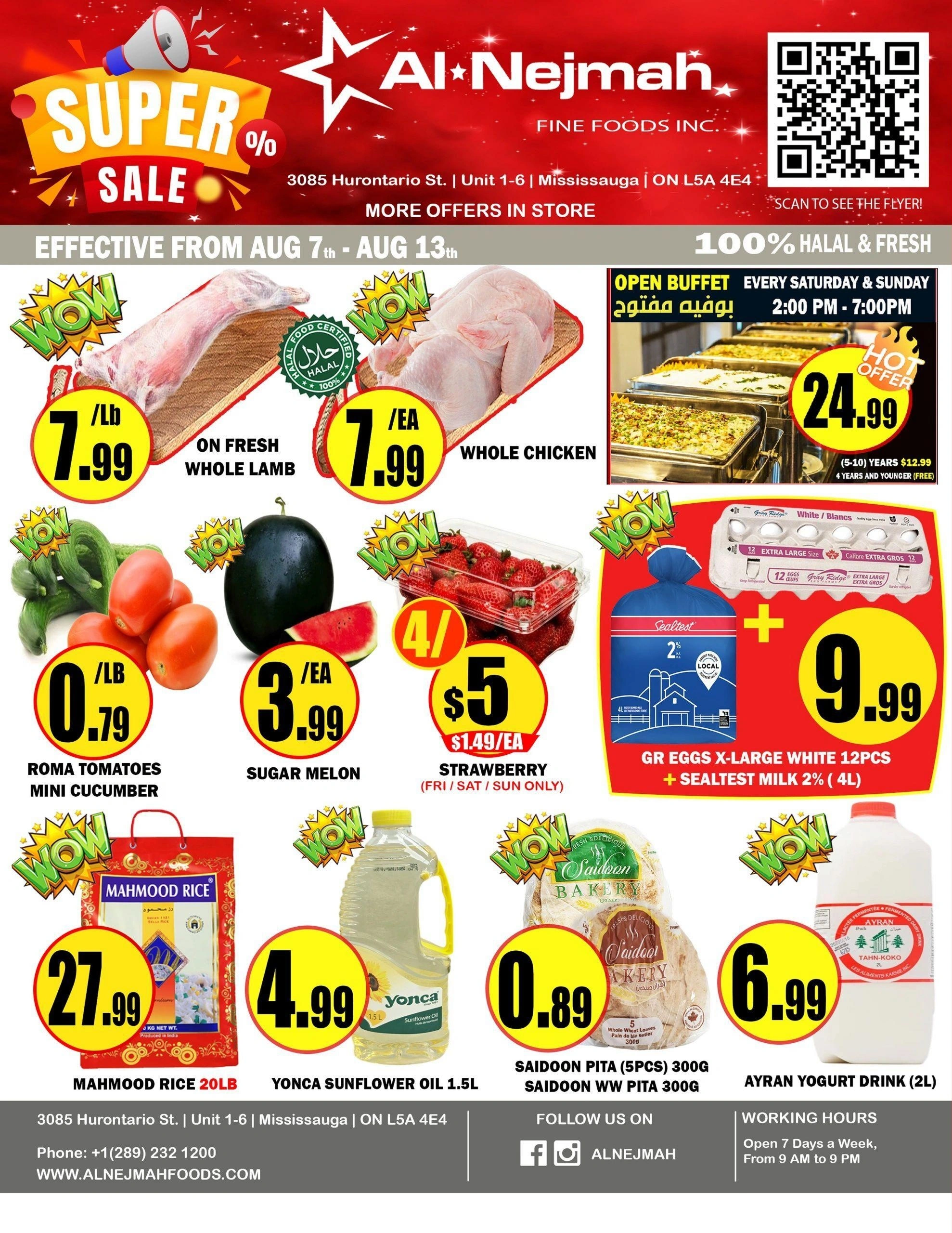 Alnejmah Supermarket flyer page 1