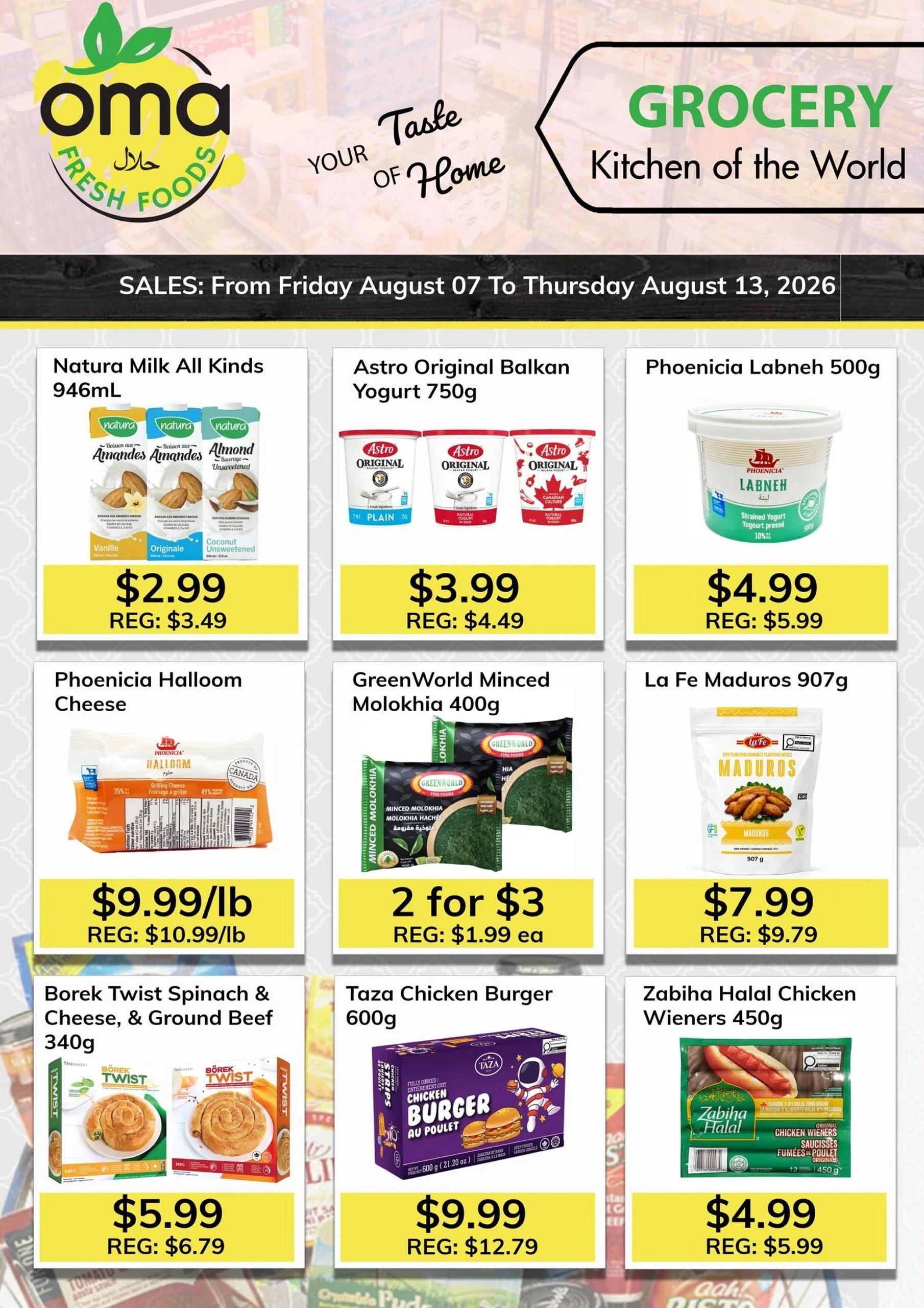 Oma Fresh Foods flyer page 1