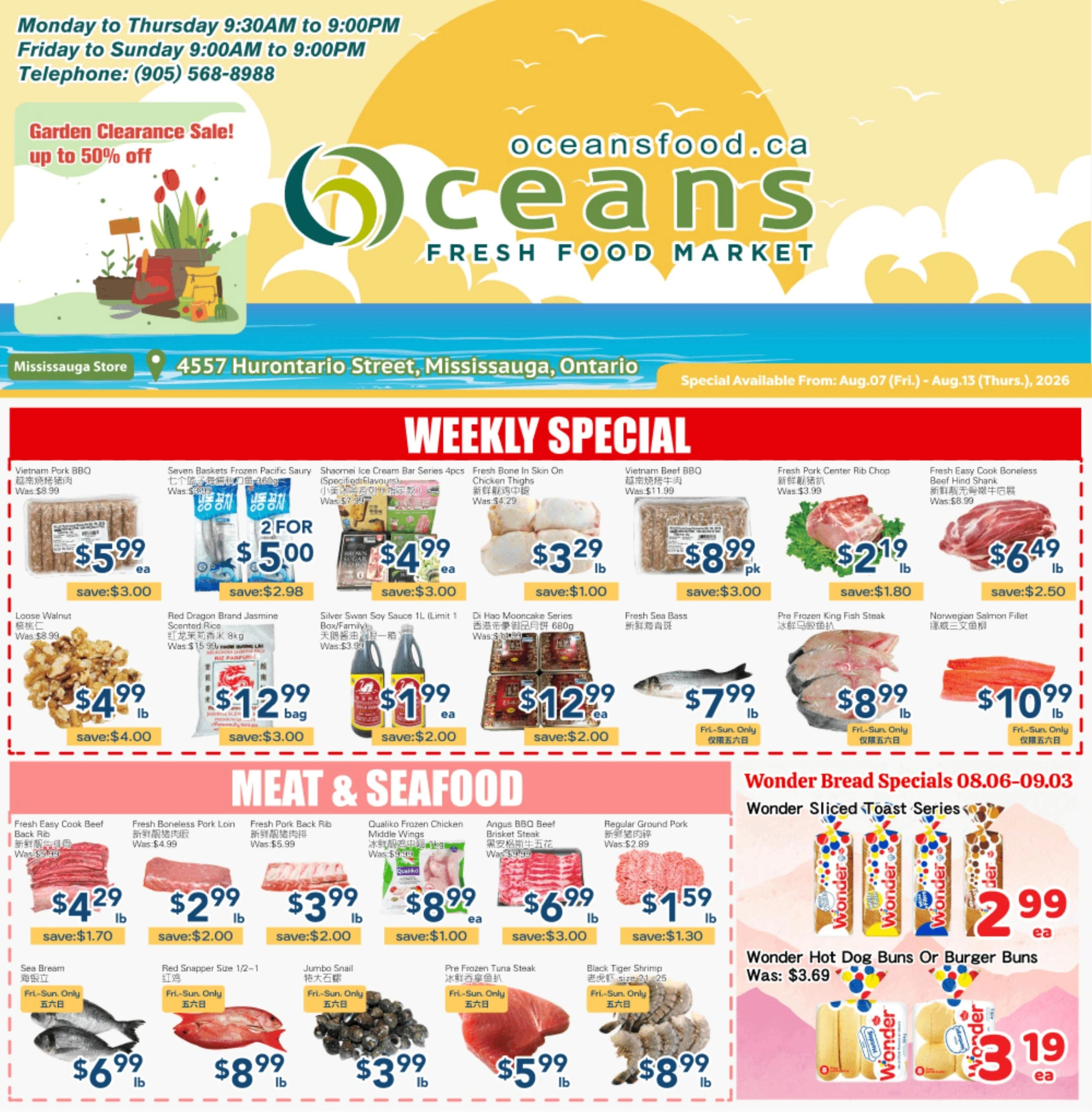Oceans Fresh Food Market flyer page 1