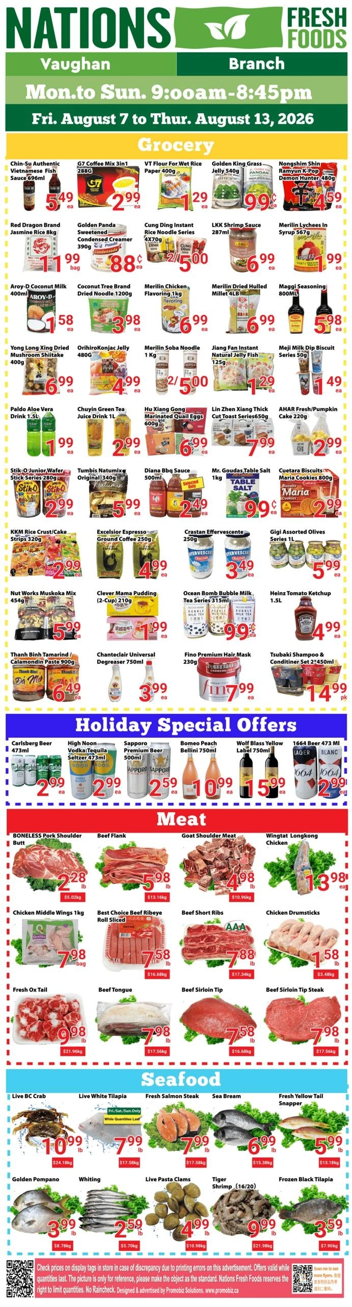 Nations Fresh Foods flyer page 1
