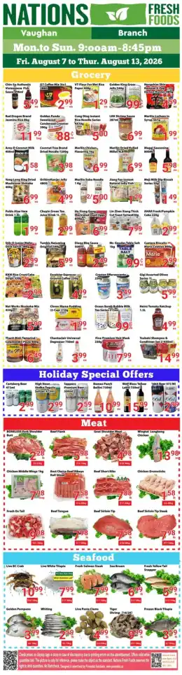 Nations Fresh Foods Indexed Weekly