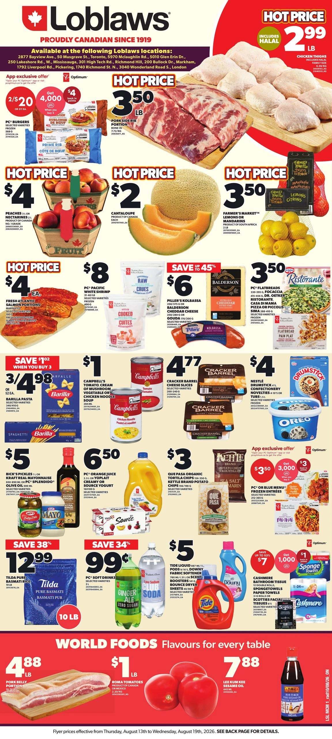 Loblaws flyer page 1