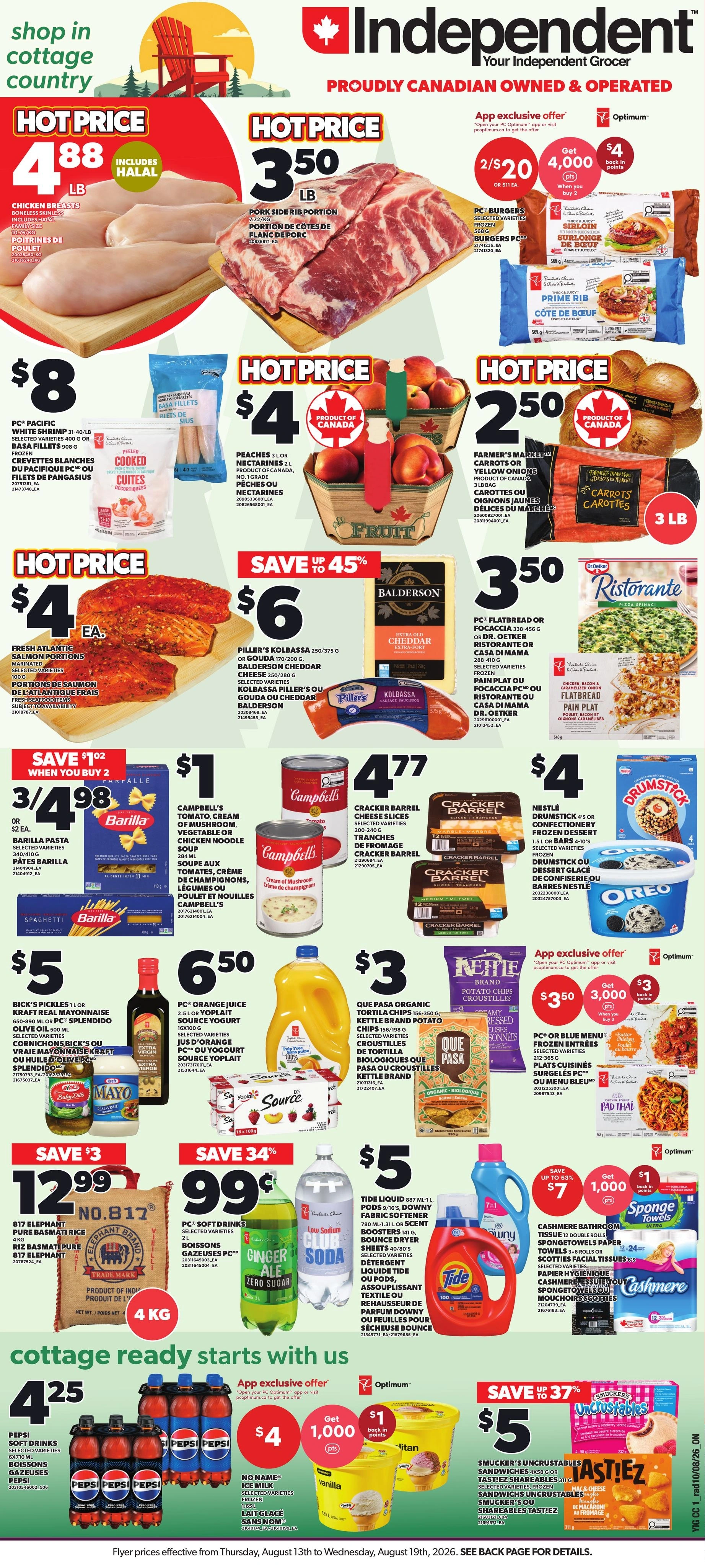 Your Independent Grocer flyer page 1