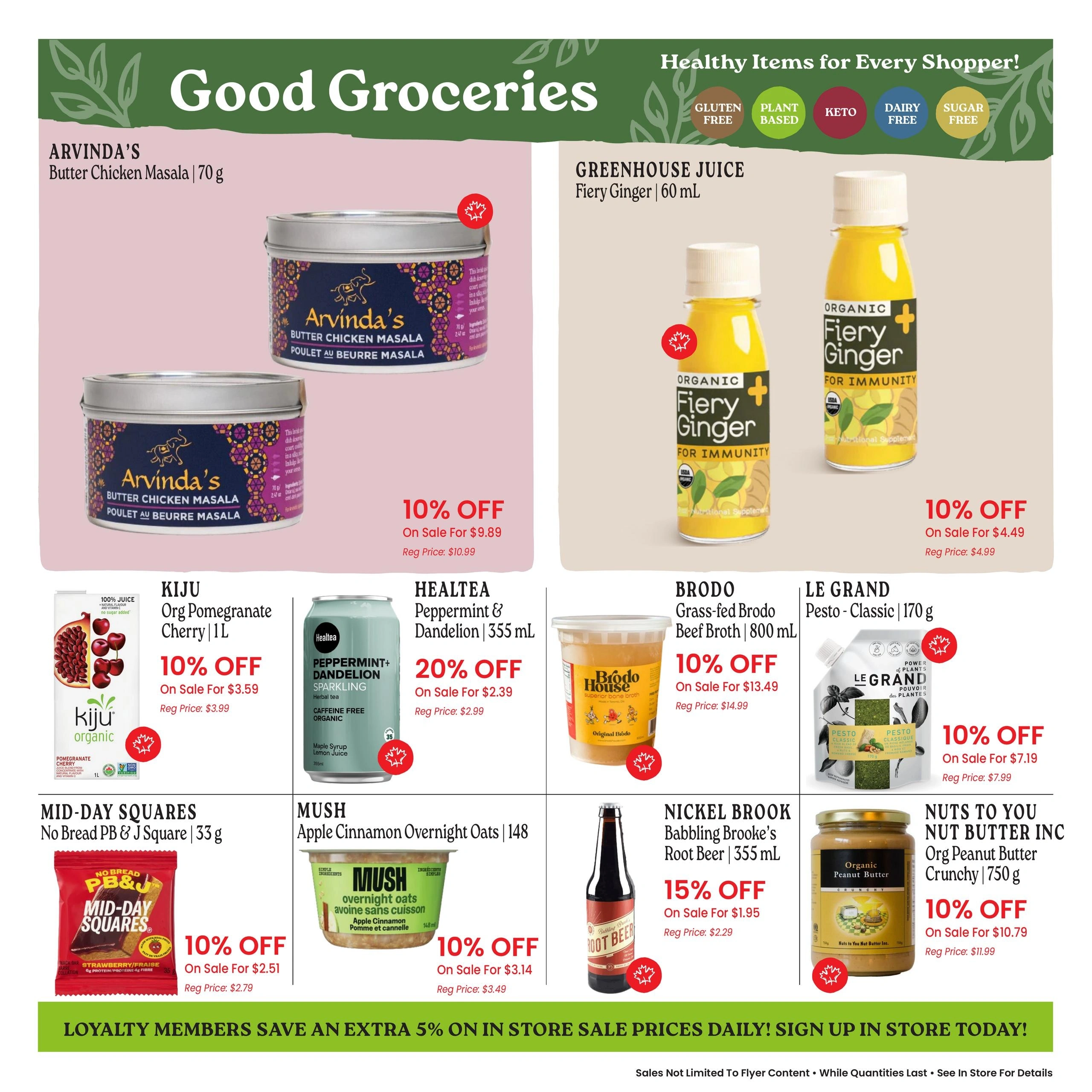 Goodness Me! flyer page 9