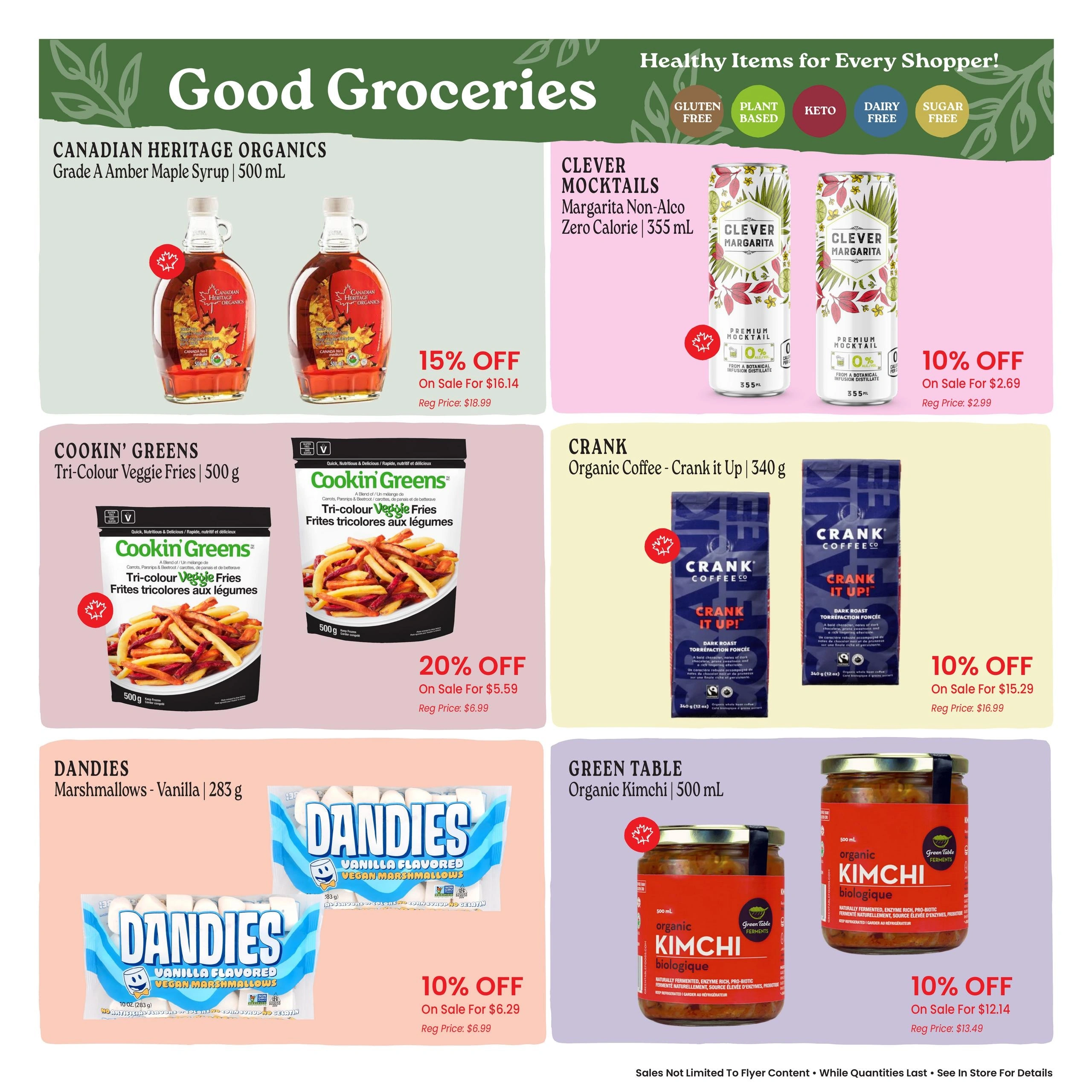 Goodness Me! flyer page 12