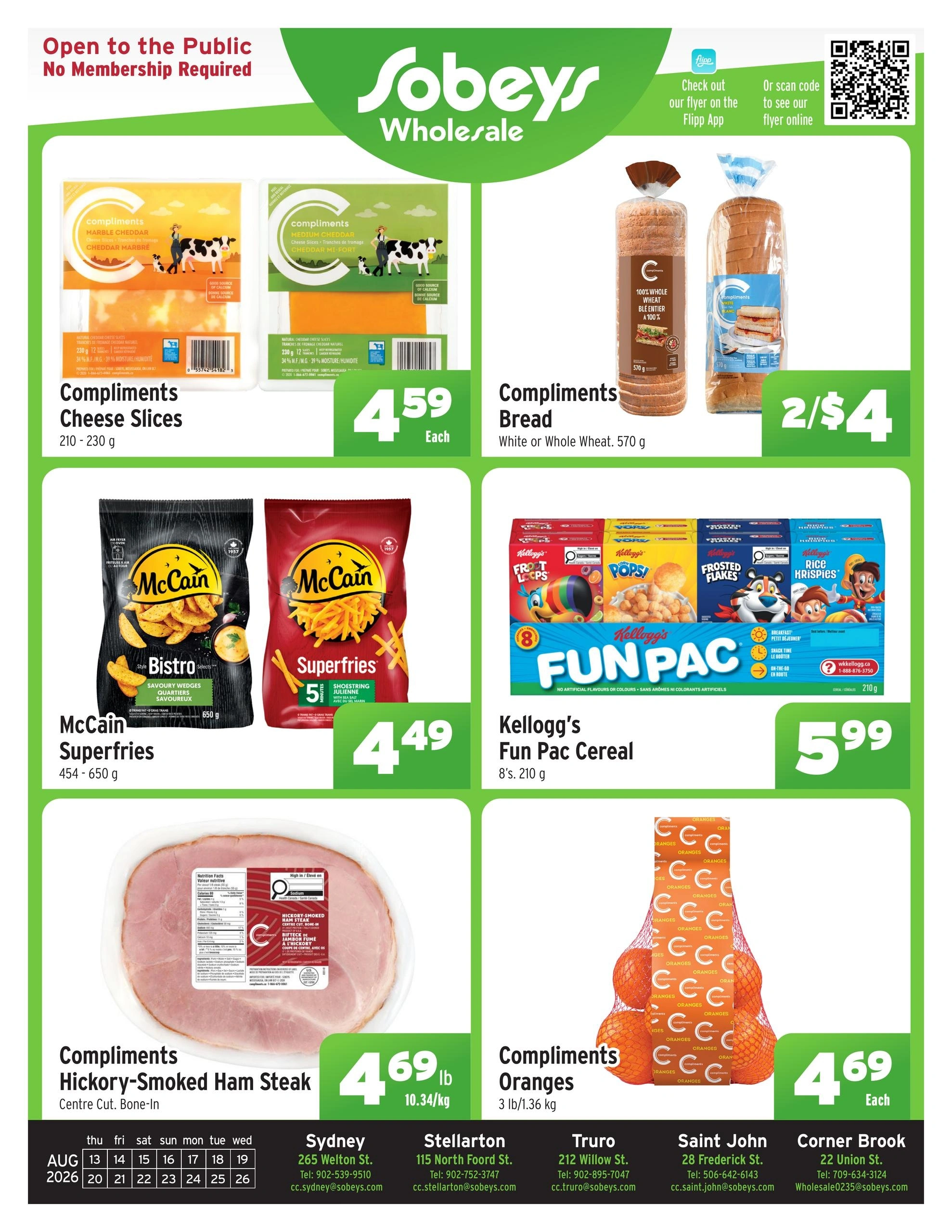 Sobeys Wholesale flyer page 1