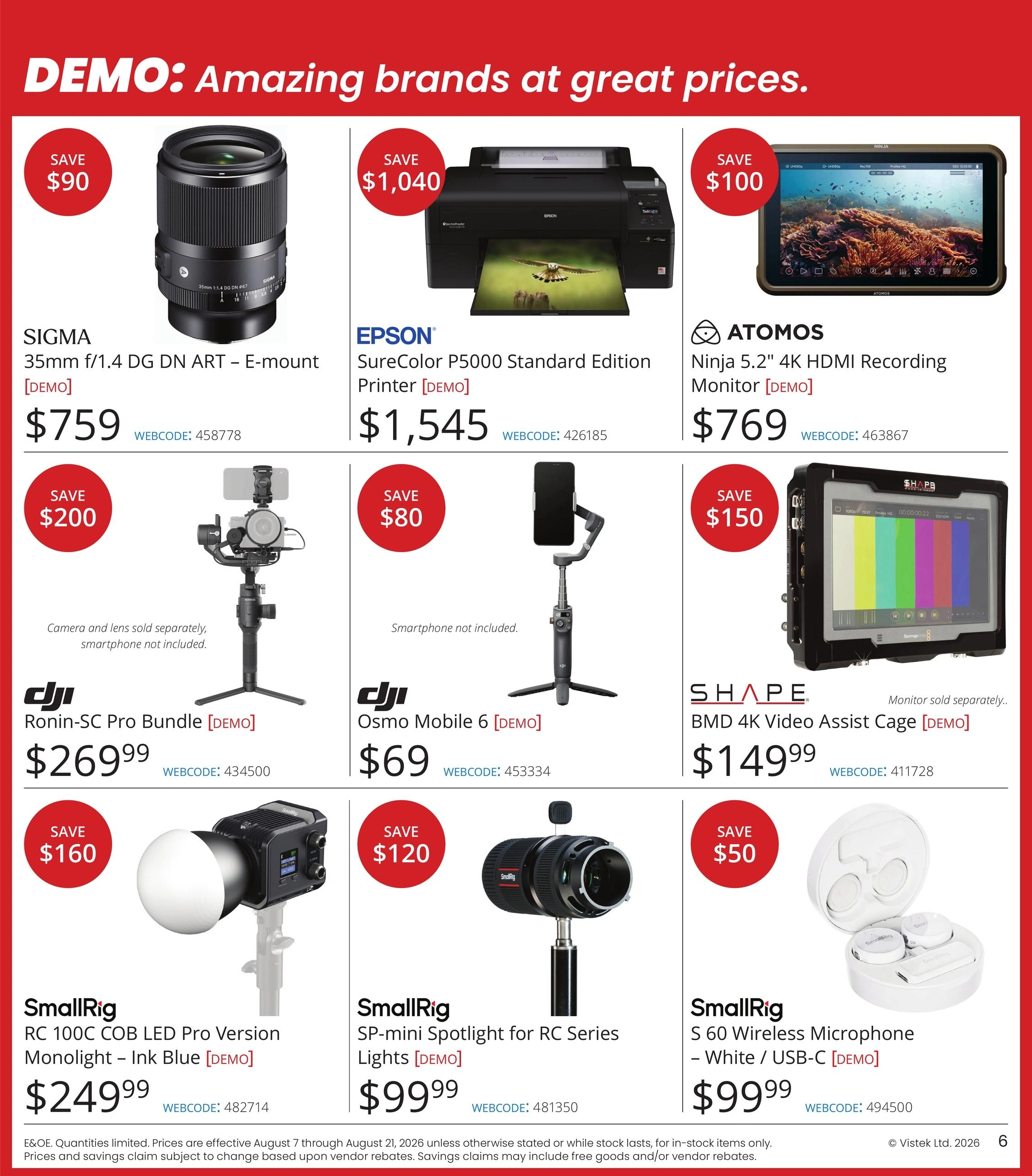 Vistek flyer page 6
