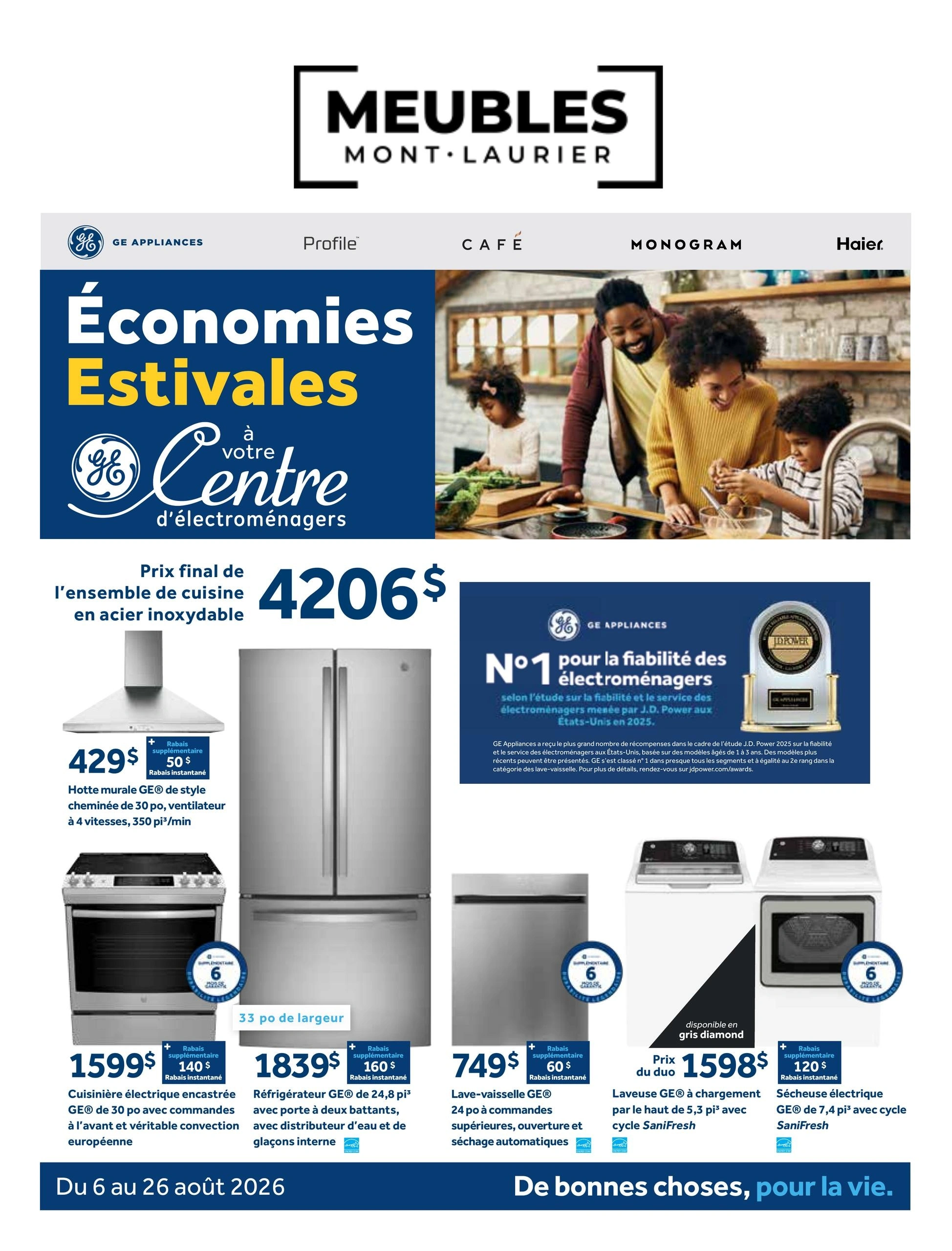 Les Meubles de Mont-Laurier flyer page 1