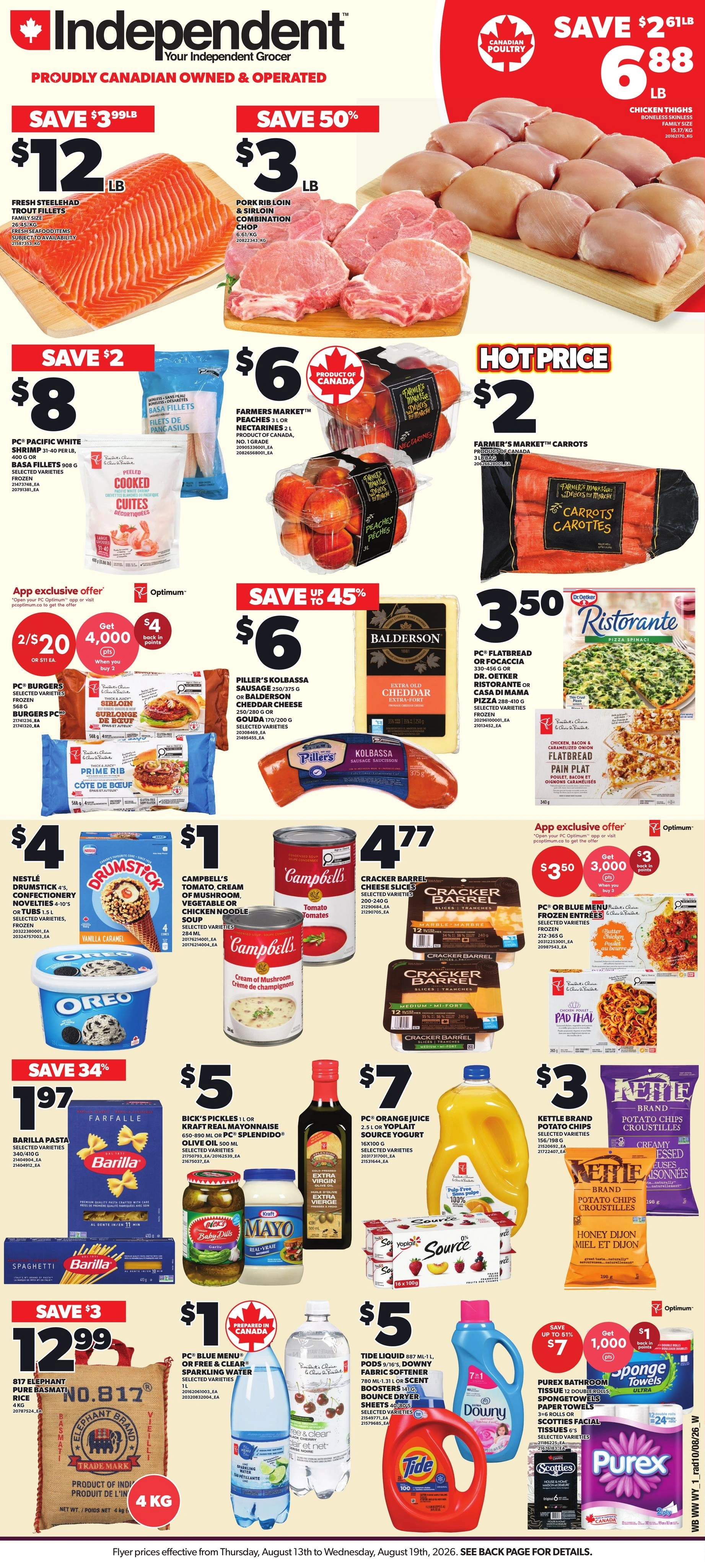 Your Independent Grocer flyer page 1