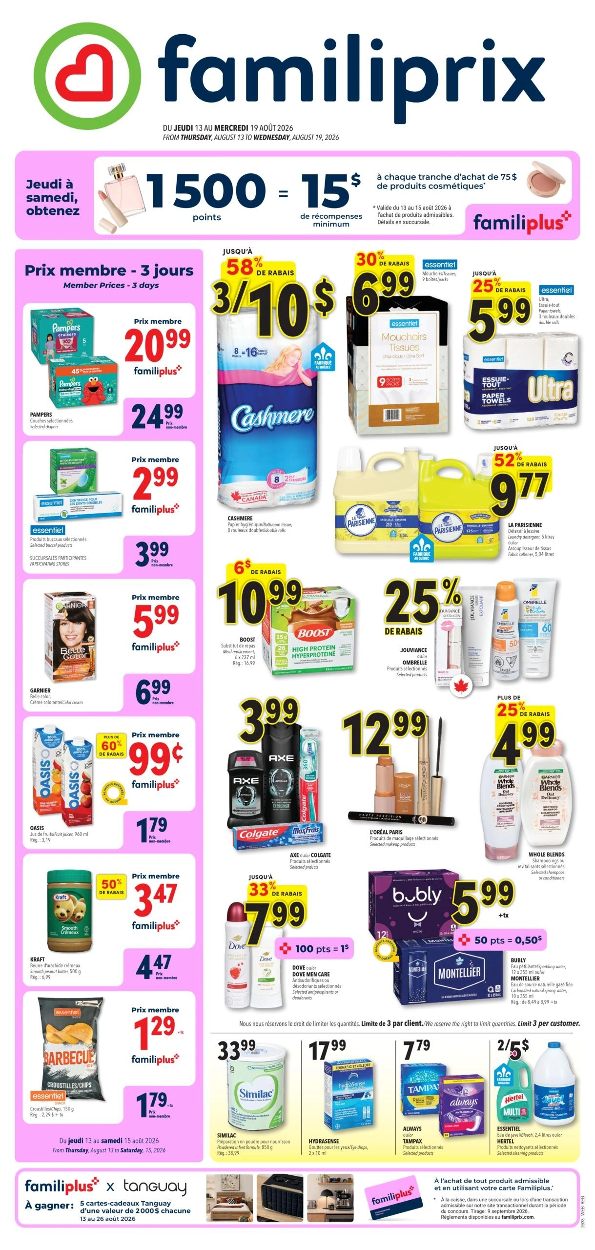Familiprix flyer page 1