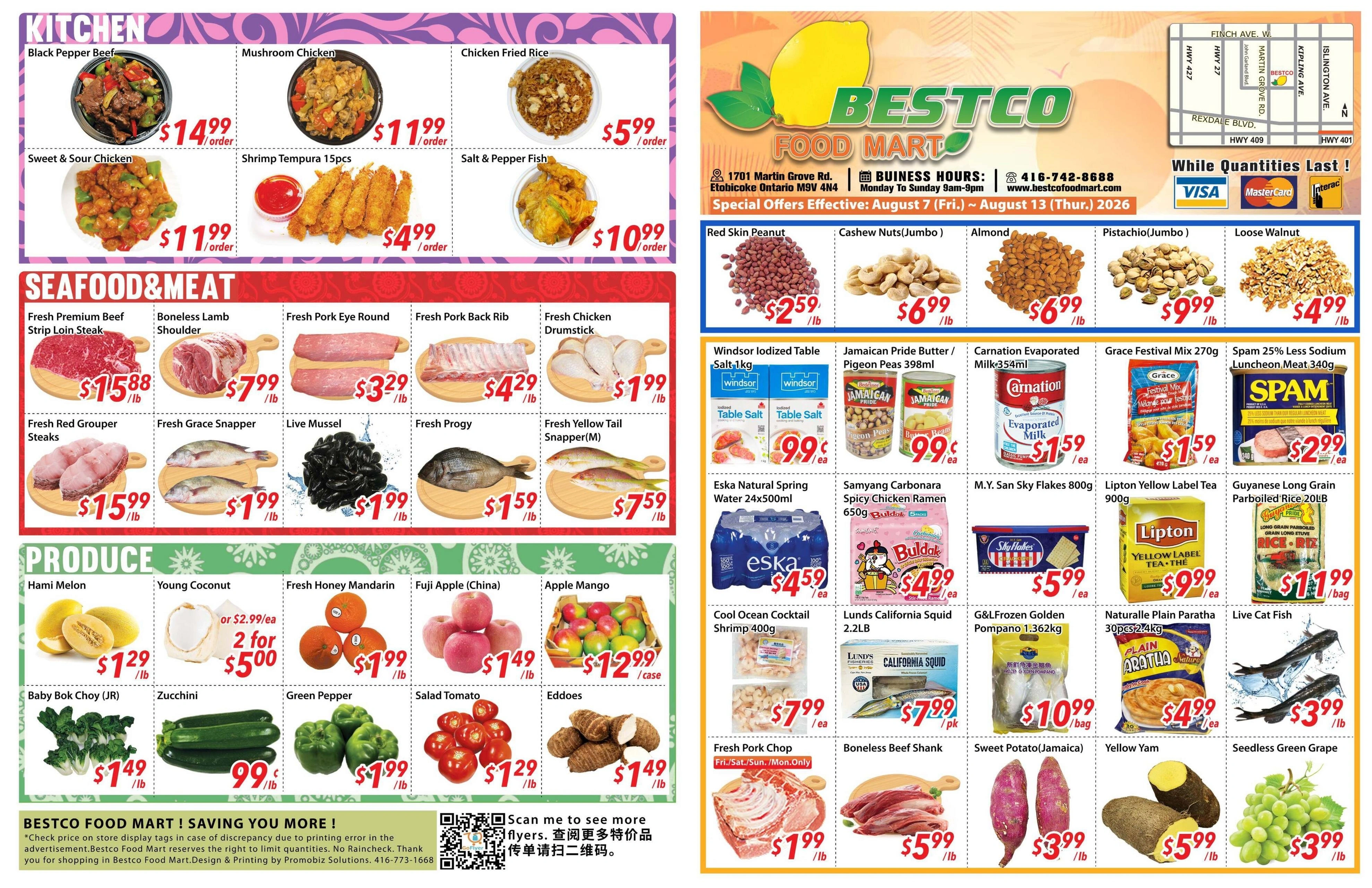 Bestco Foodmart flyer page 1