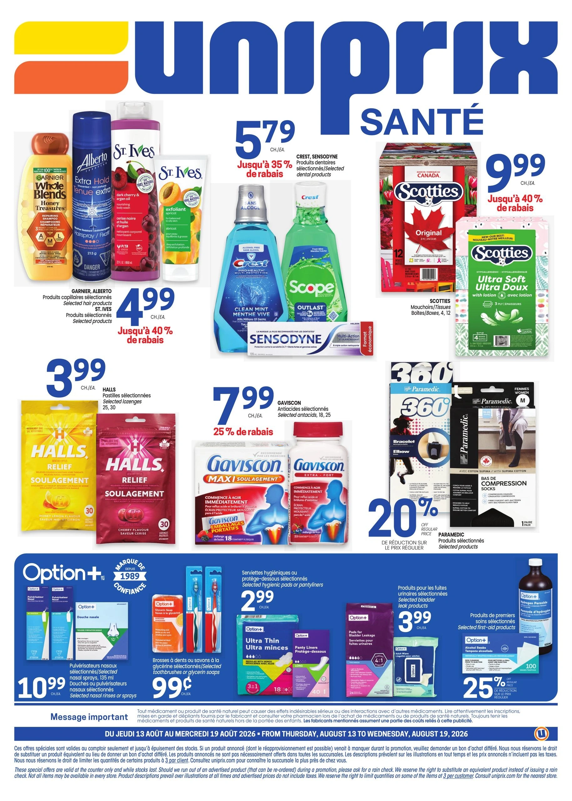 Uniprix Sante flyer page 4