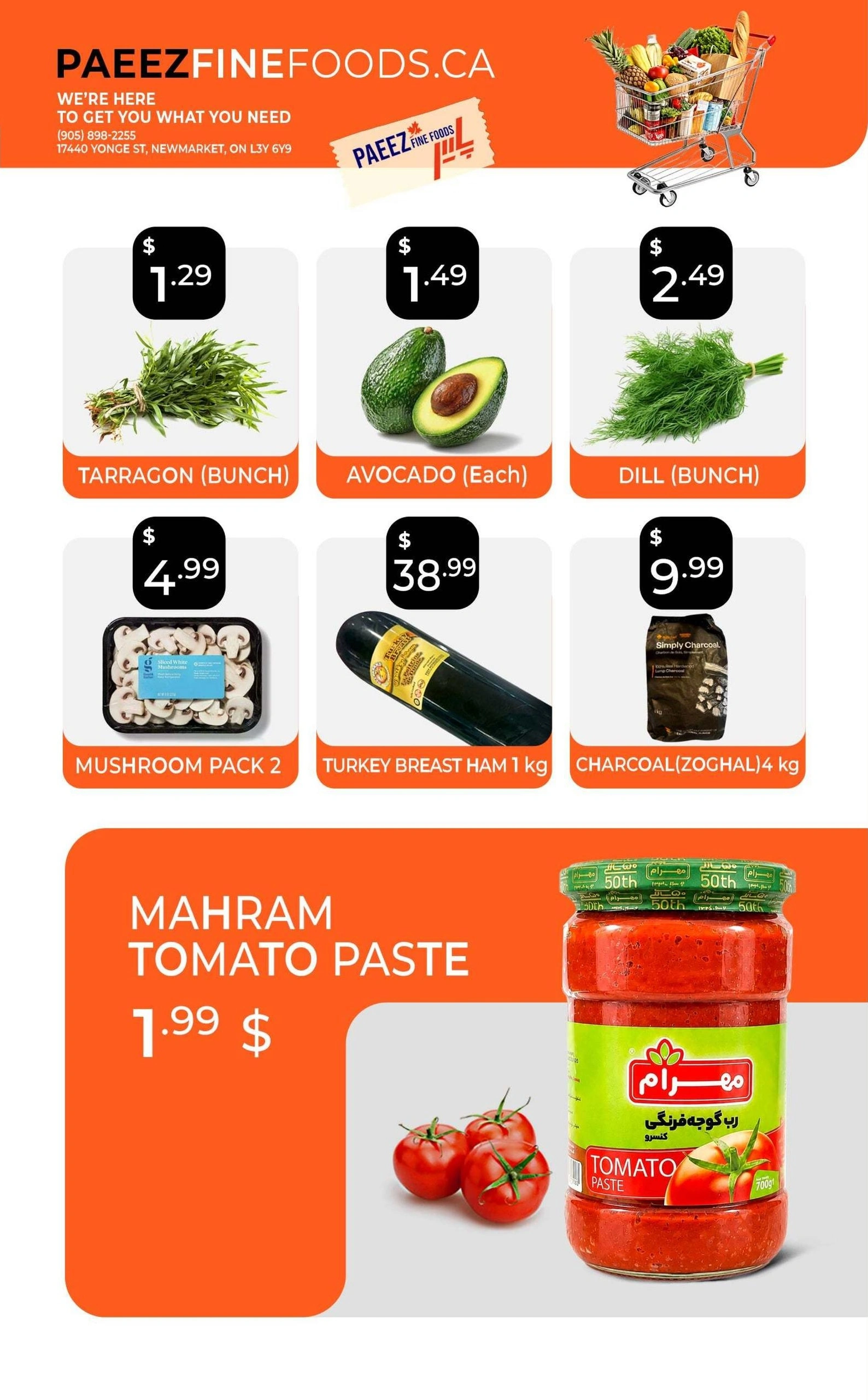 Paeez Fine Foods flyer page 3