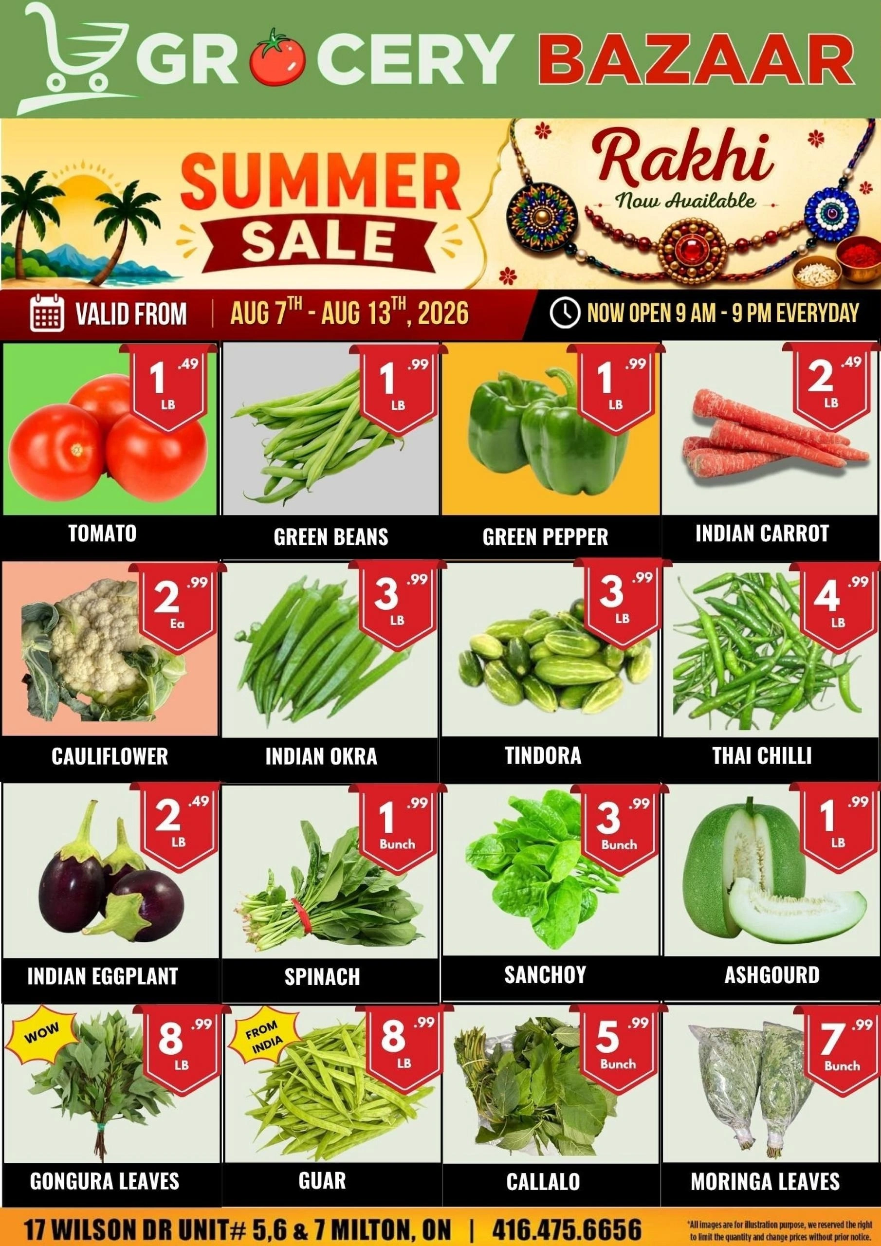 Grocery Bazaar flyer page 1