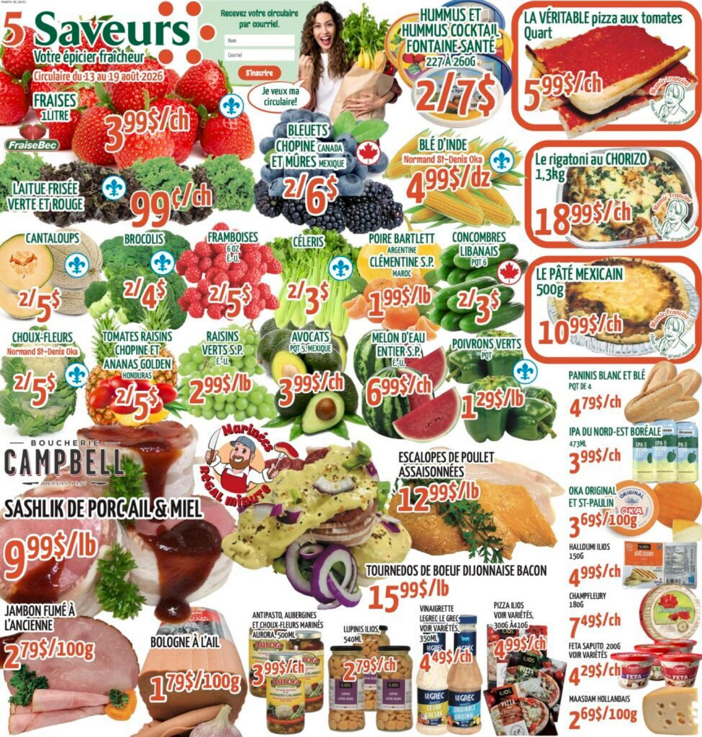 5 Saveurs flyer page 1