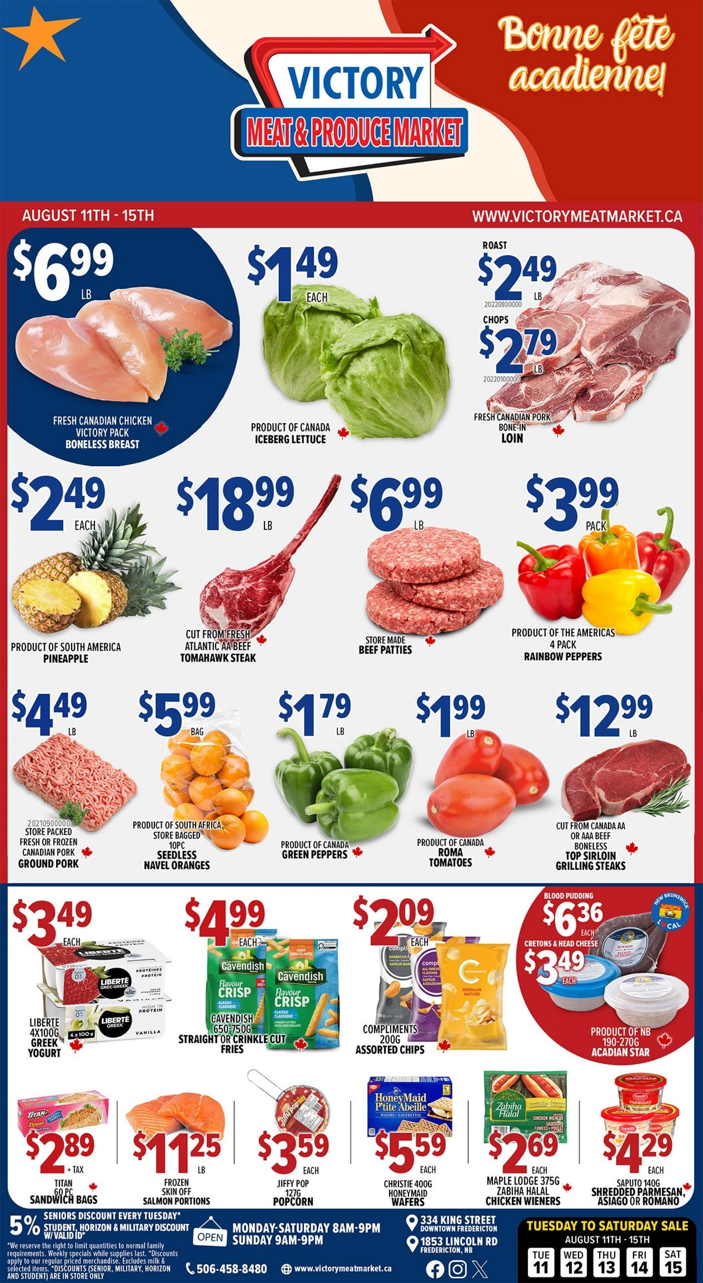 Victory Meat & Produce Market flyer page 1