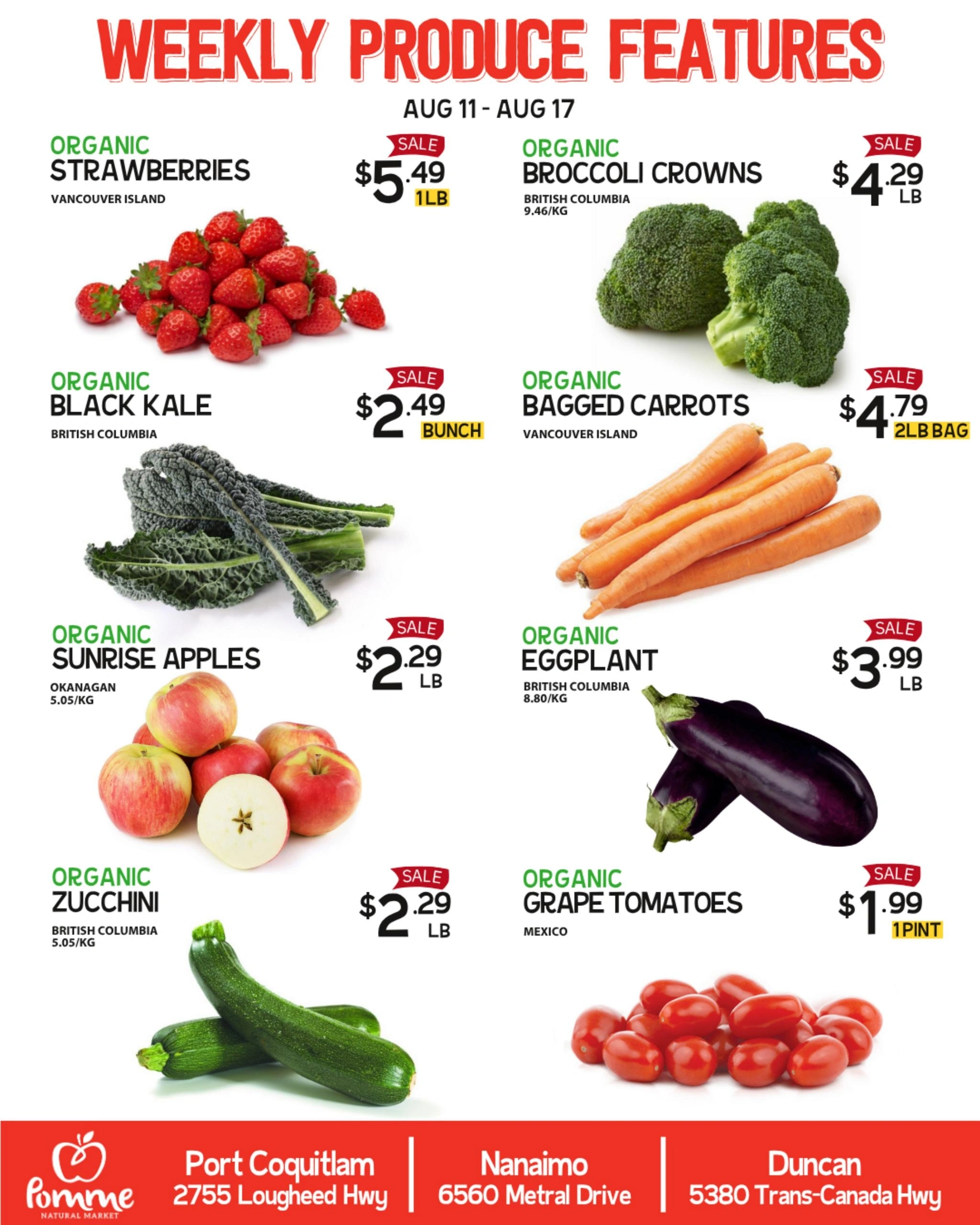 Pomme Produce flyer page 1