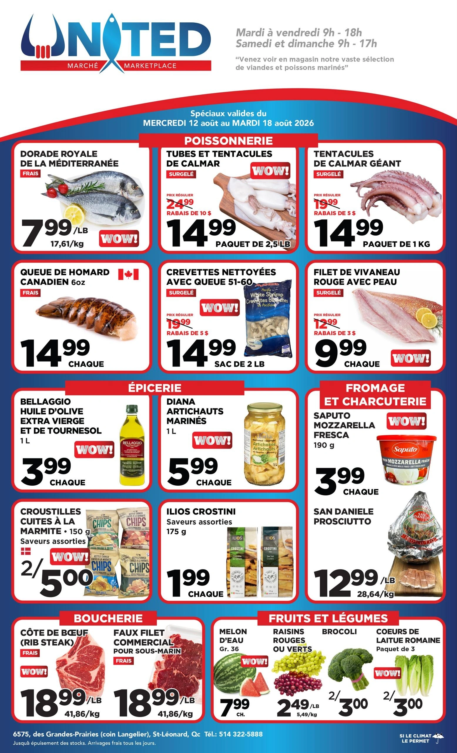 United Seafood flyer page 1