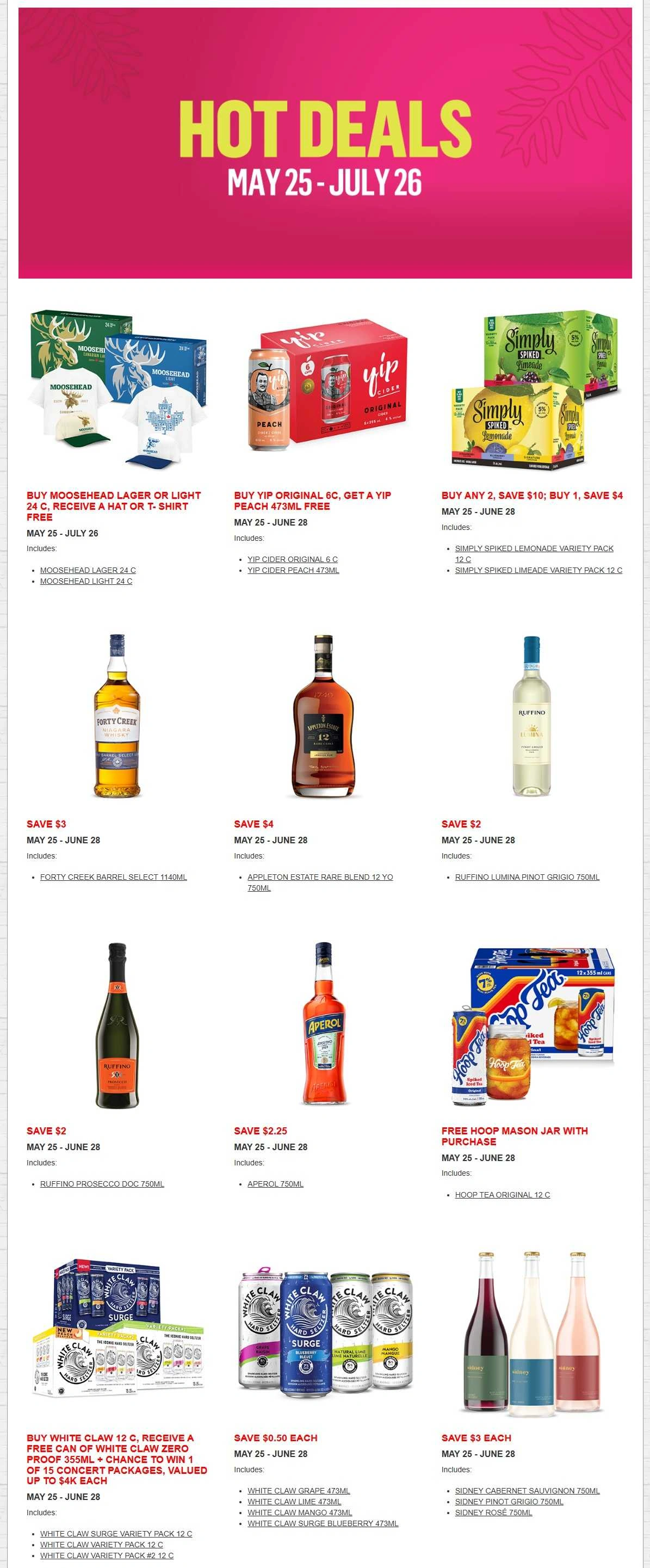 Alcool NB Liquor flyer page 1