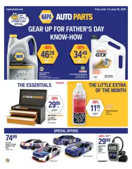 NAPA Auto Parts NAPA Auto Parts Flyer June 1 to 30