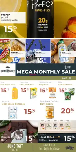 Dad's Organic Market Dad’s Organic Market Monthly Flyer June 1 to 30