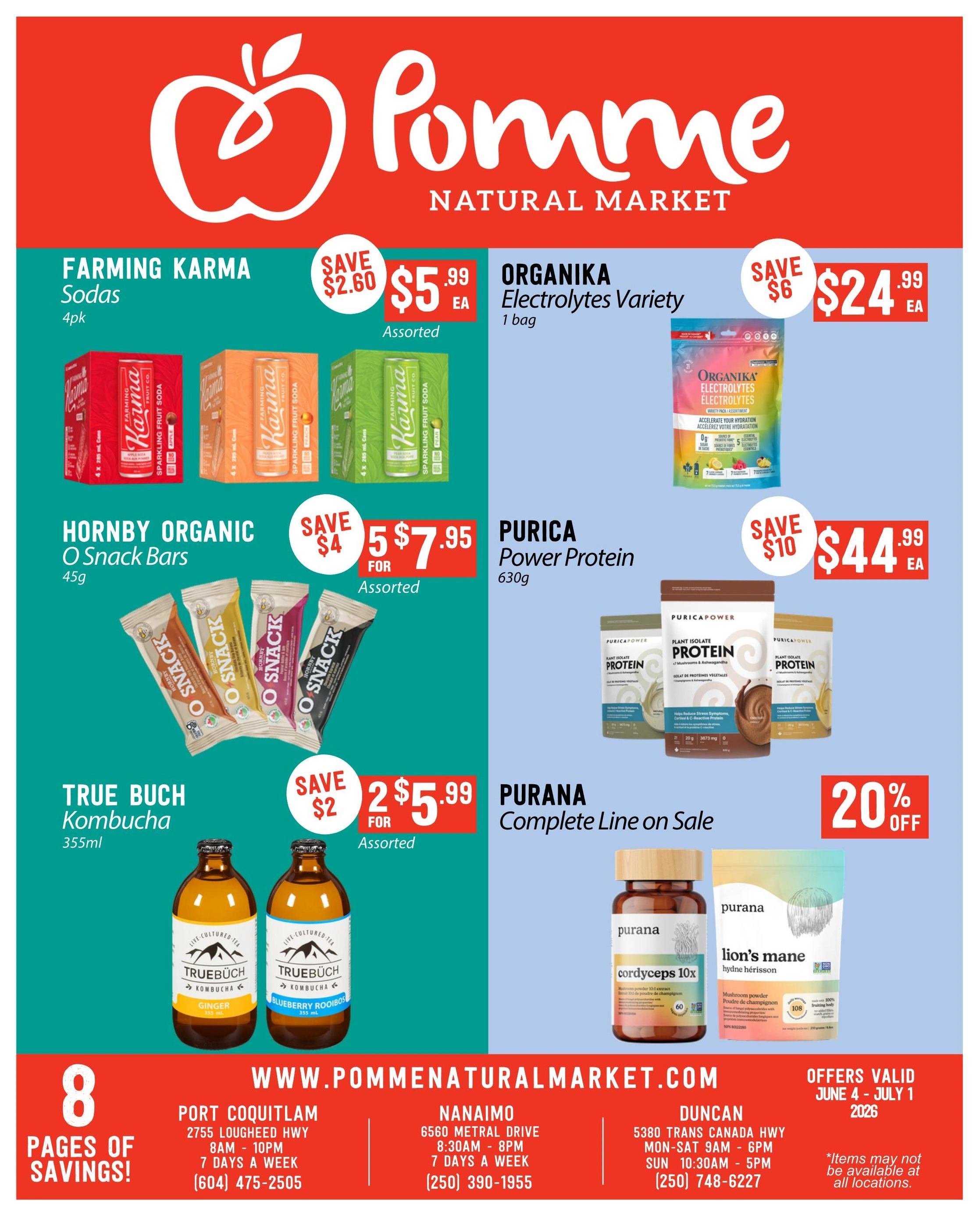 Pomme Natural Market flyer page 1