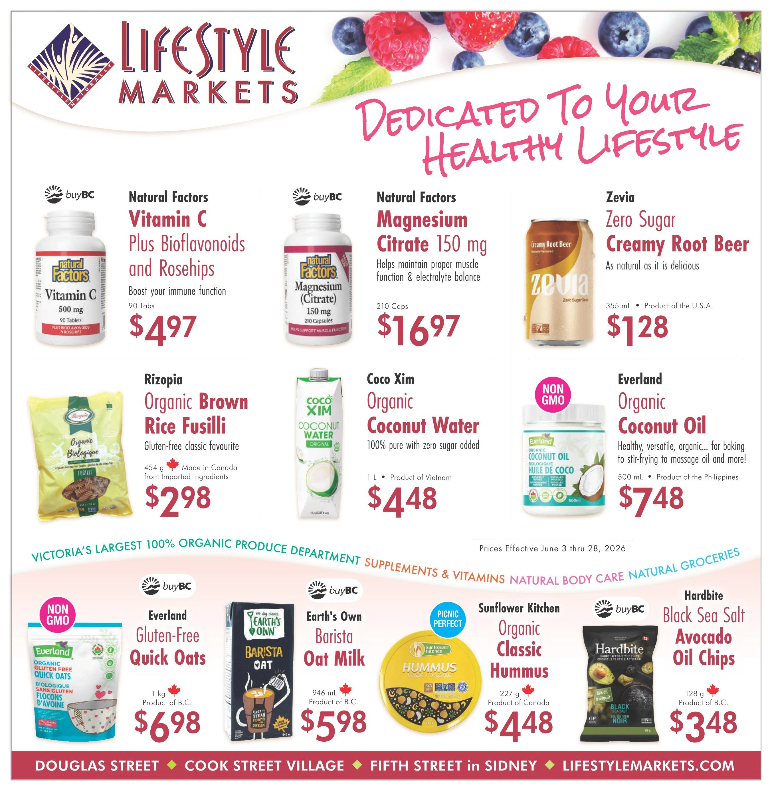 Lifestyle Markets flyer page 1