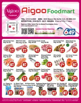 Aigoo Foodmart Aigoo Foodmart Flyer June 19 to 25