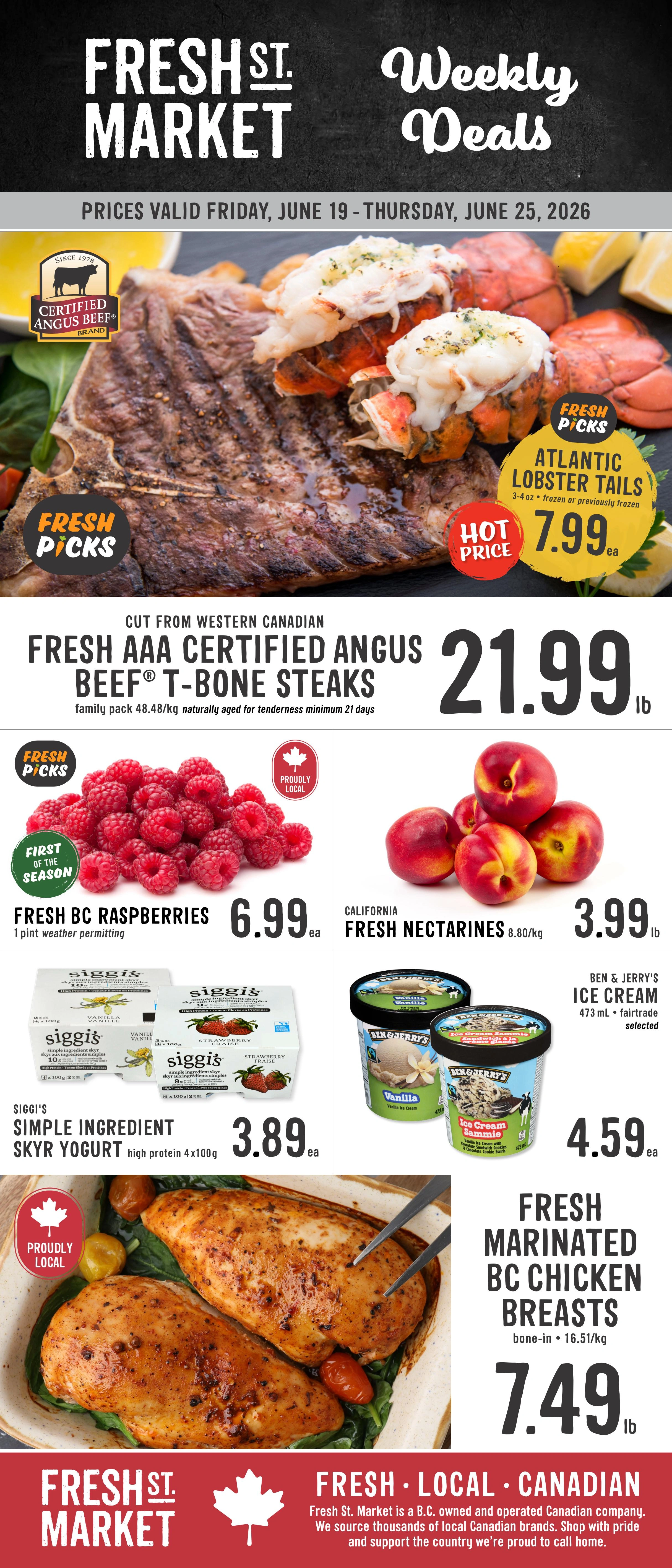 Fresh St. Market flyer page 1