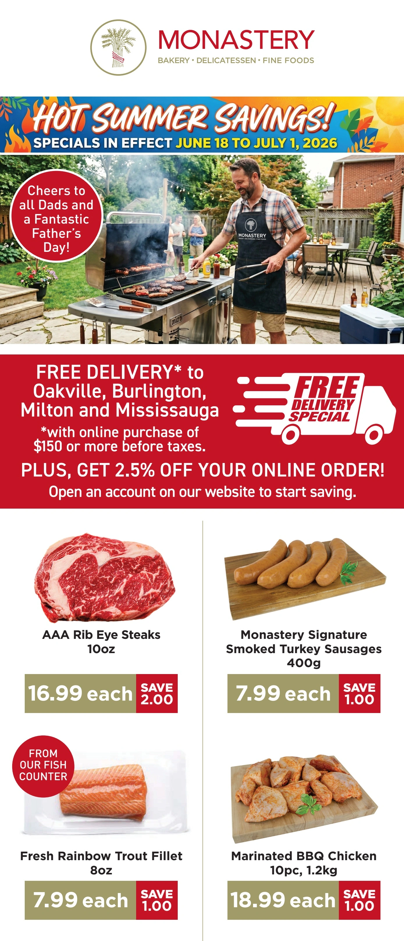 Monastery Bakery flyer page 1