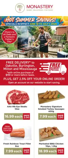 Monastery Bakery Monastery Bakery Flyer June 18 to July 1