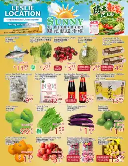 Sunny Food Mart Sunny Supermarket (Leslie) Flyer June 19 to 25