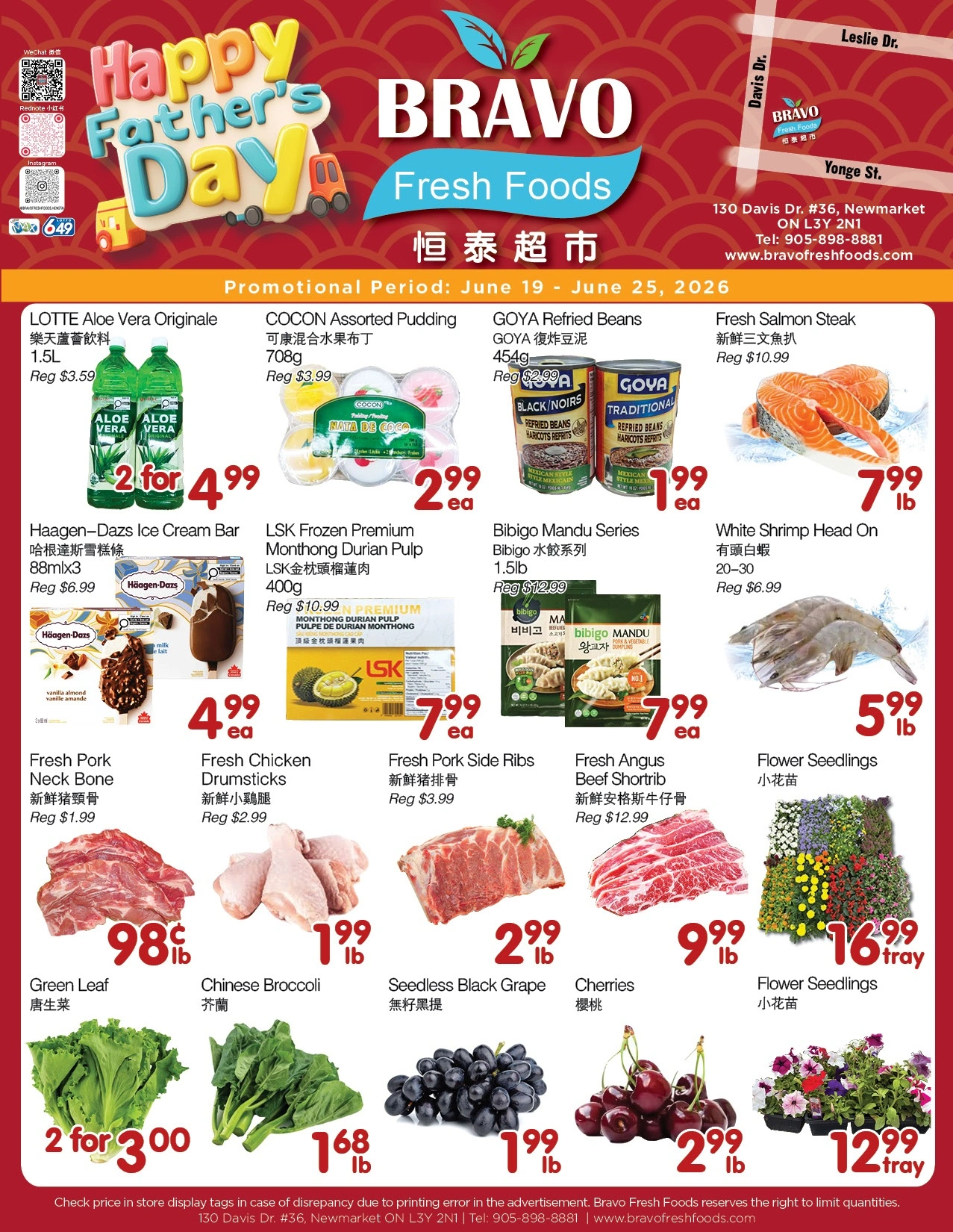 Bravo Fresh Foods flyer page 1