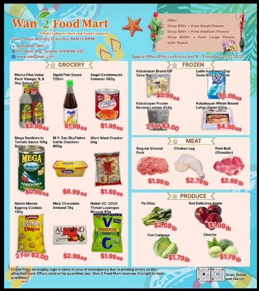 Wan 2 Food Mart flyer page 1