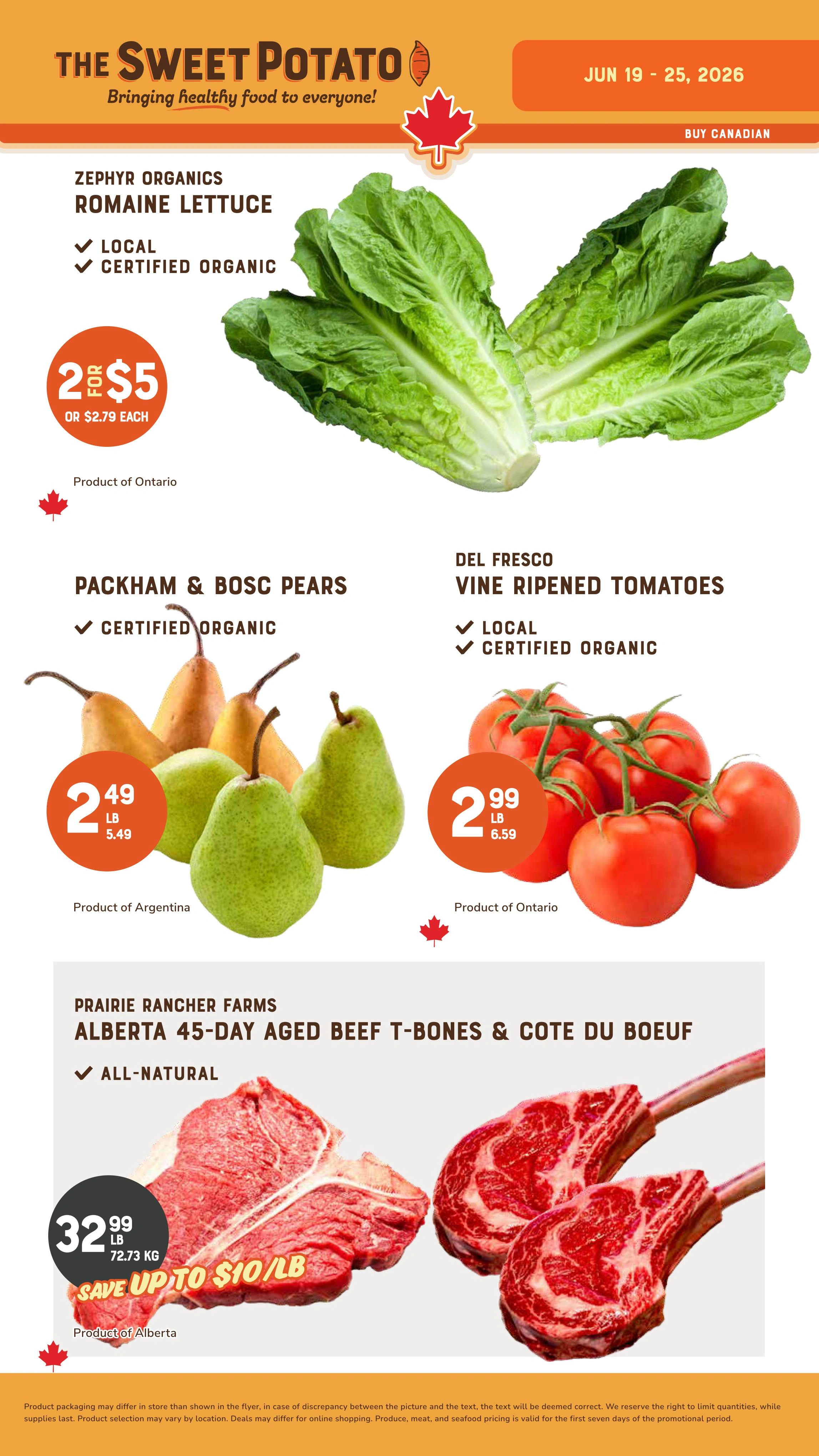 The Sweet Potato flyer page 1