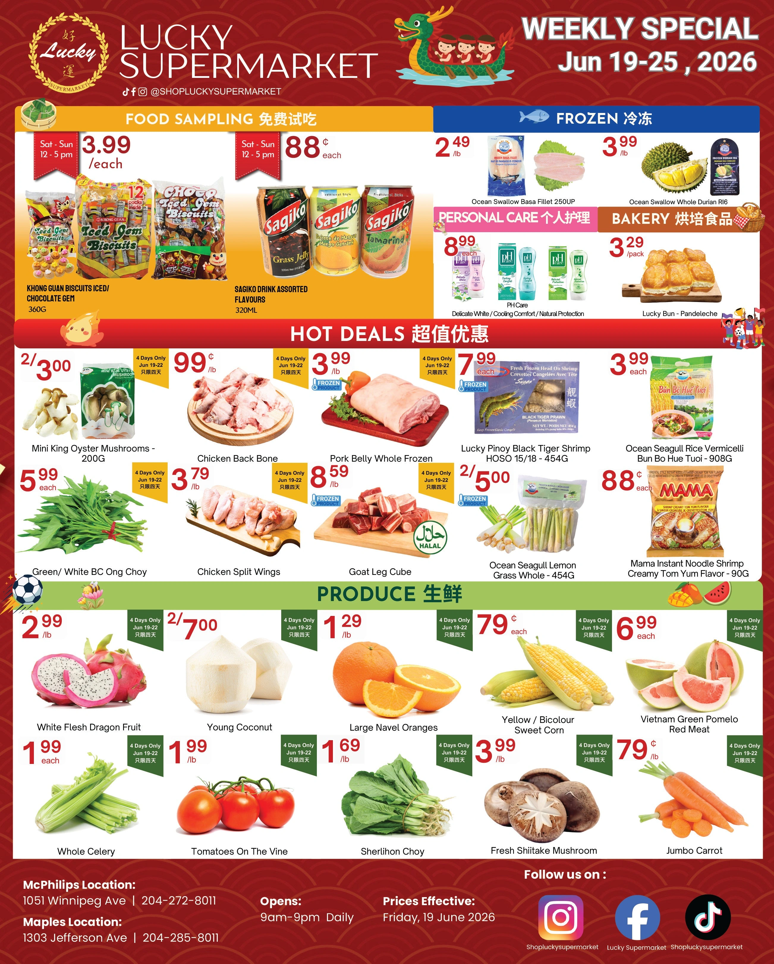 Lucky Supermarket flyer page 1