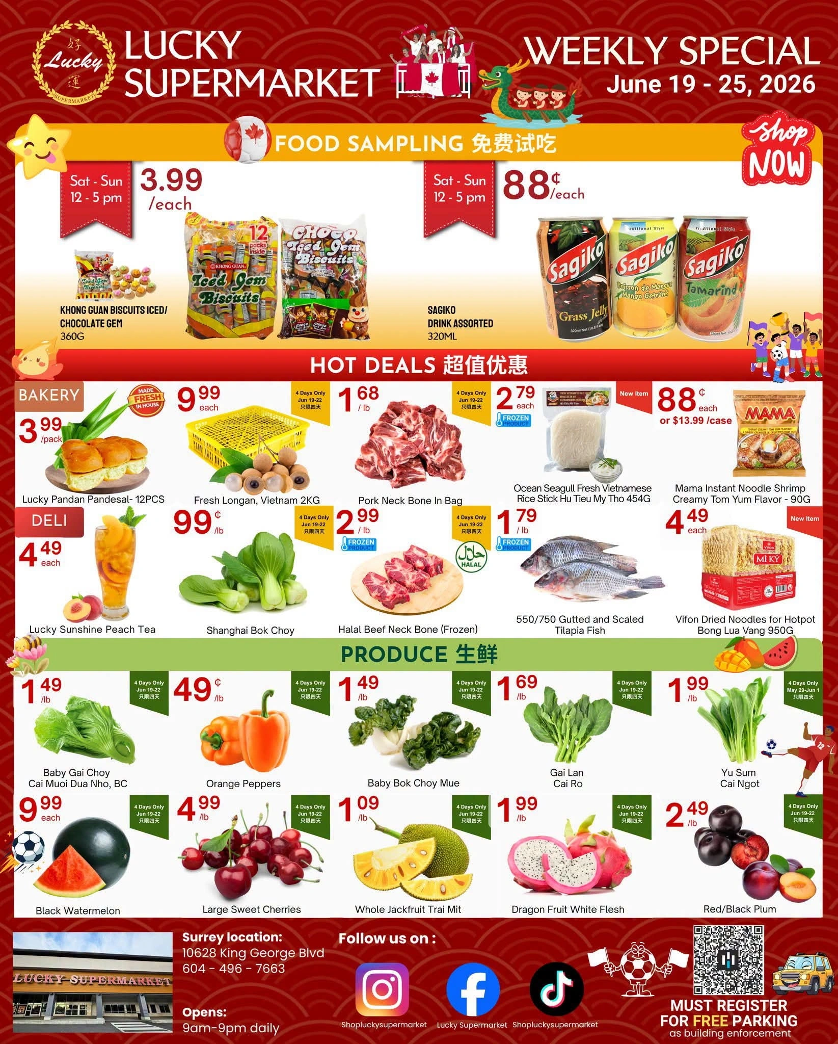 Lucky Supermarket flyer page 1